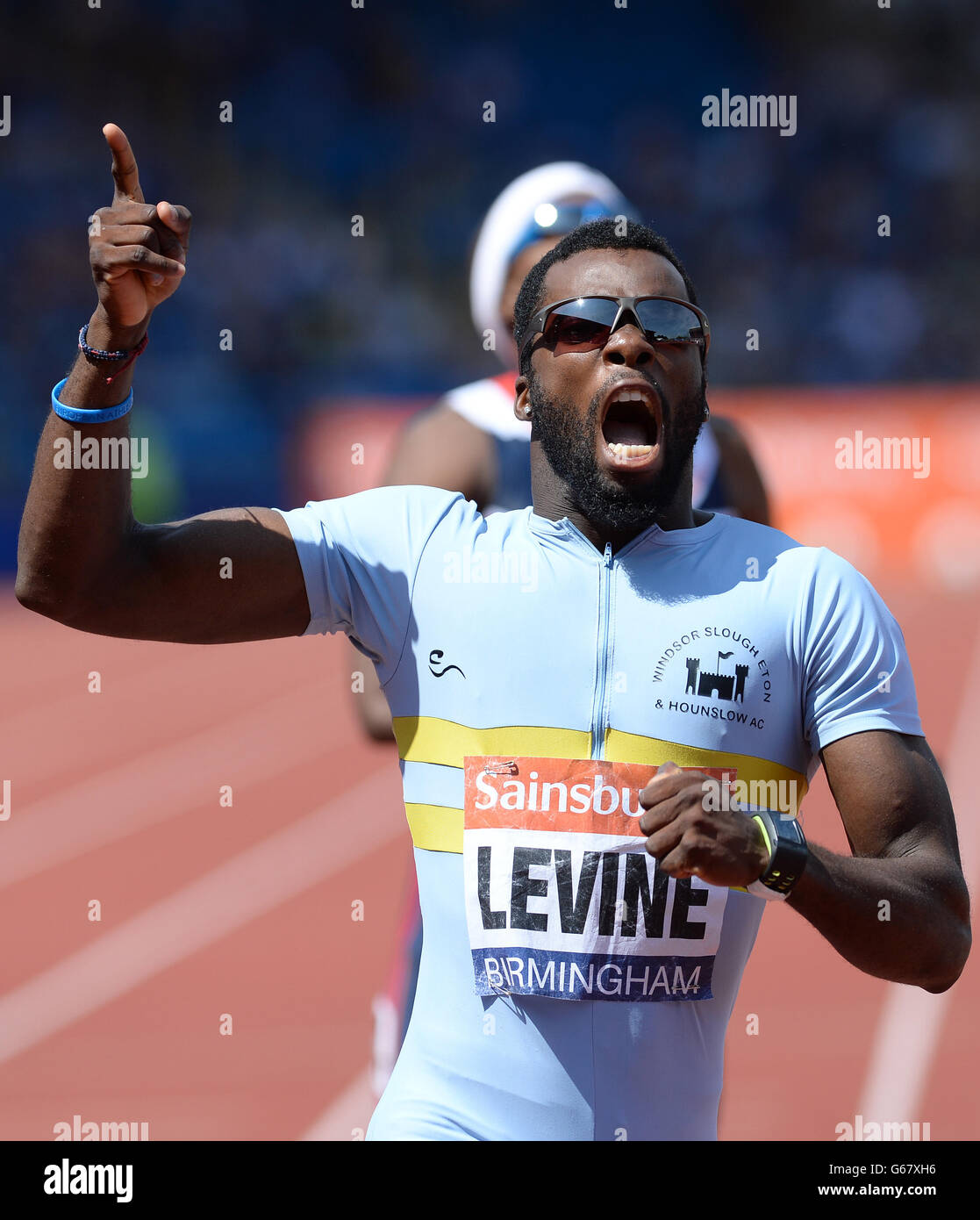 Atletica - Sainsbury's British Championships and World Trials - Day Three - Alexander Stadium. Nigel Levine vince la finale Mens 400m durante i campionati britannici e le prove mondiali all'Alexander Stadium di Birmingham. Foto Stock