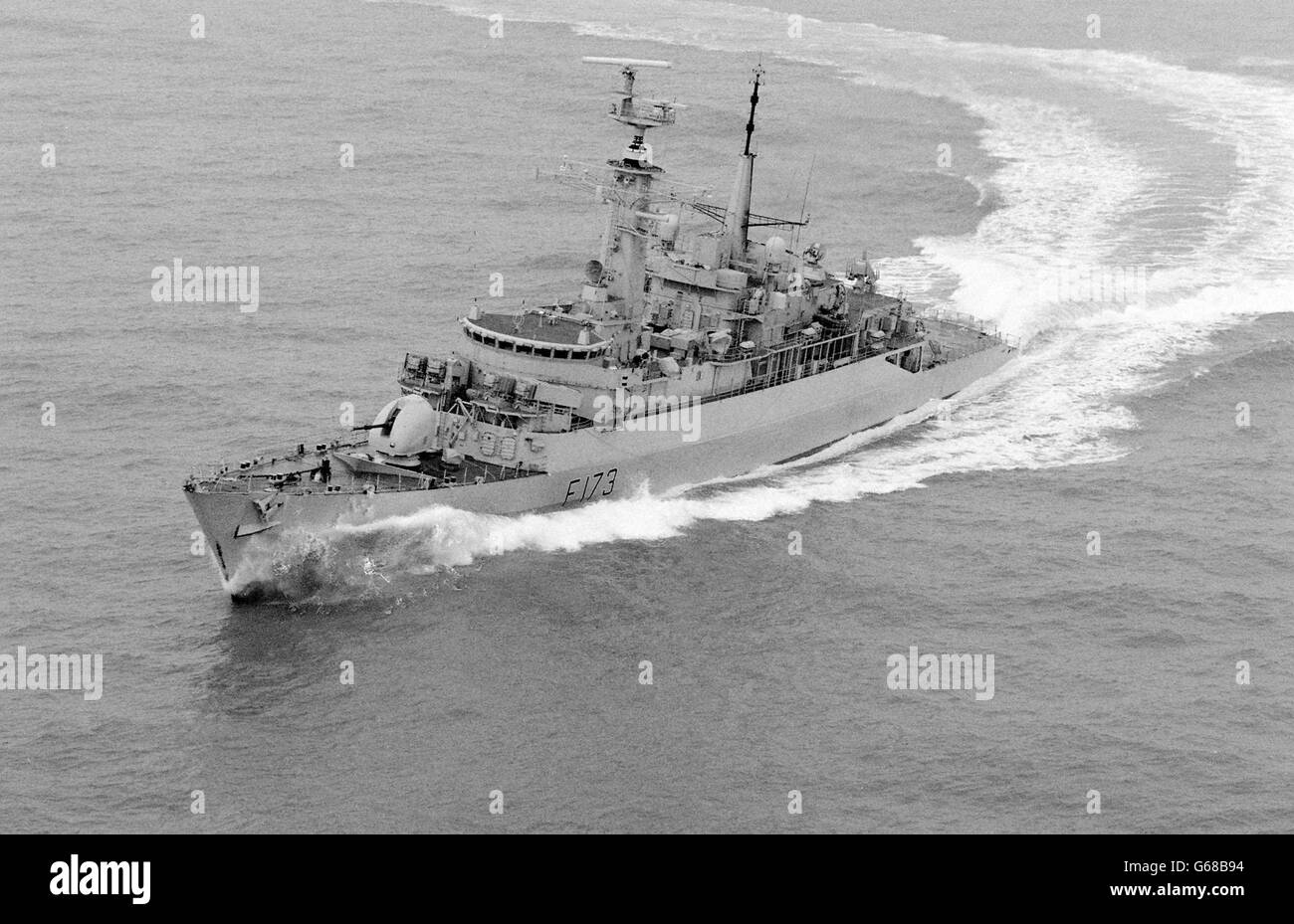 Freccia HMS... Freccia HMS, tipo 21 Frigate. Foto Stock