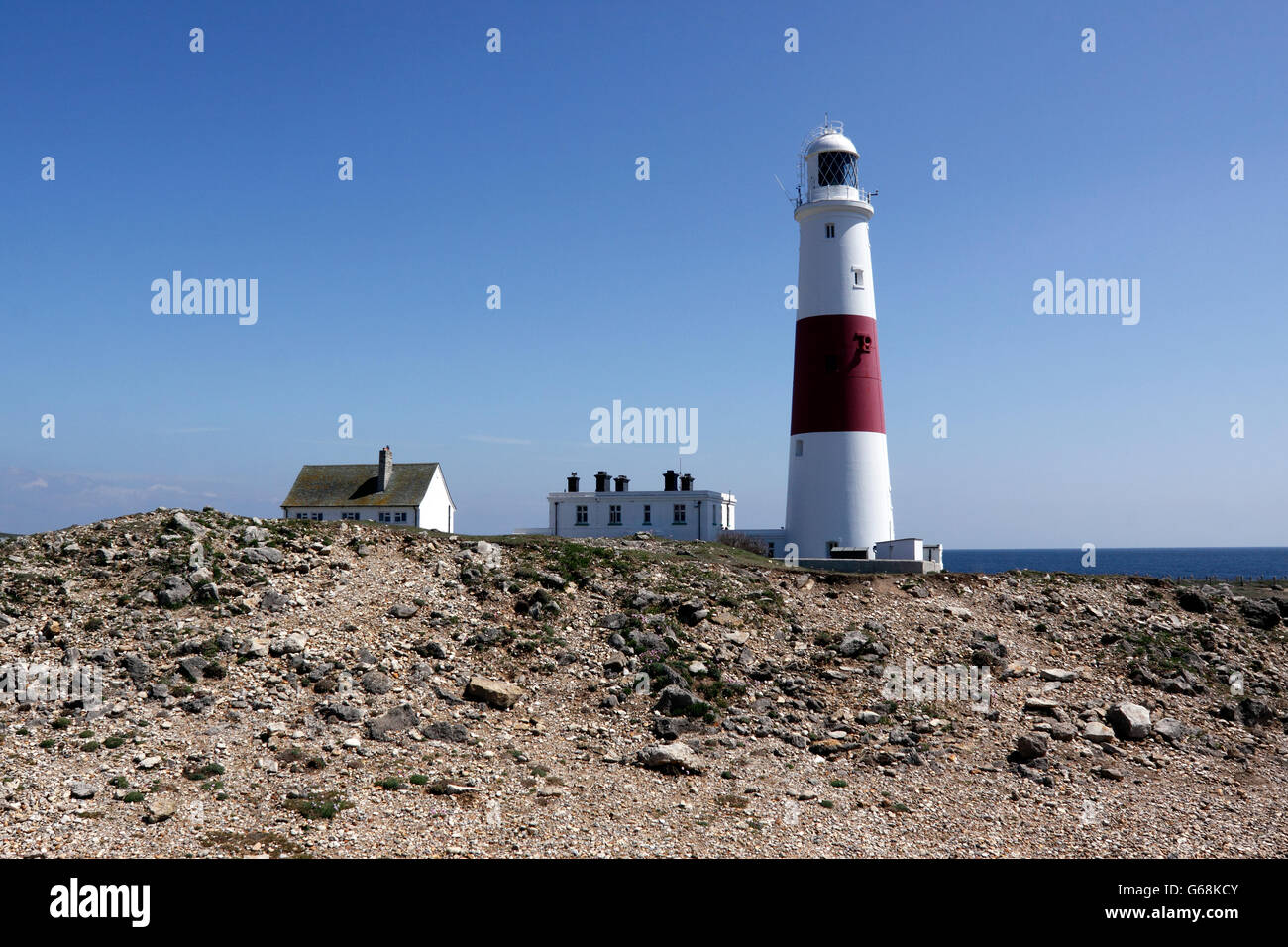 PORTLAND BILL LIGHTHOUSE Dorset UK. Foto Stock