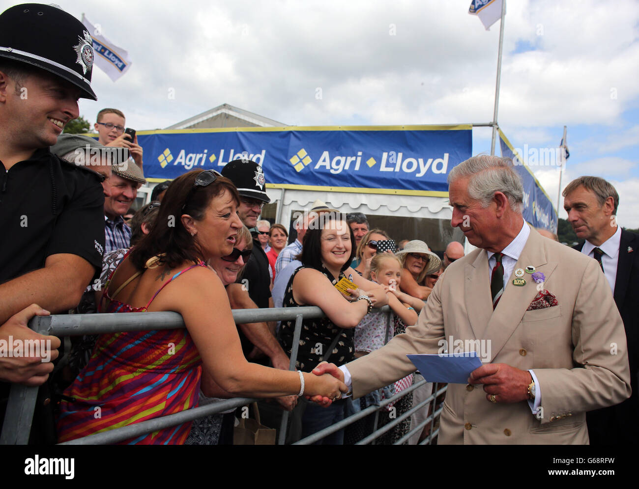 Royals visitare Royal Welsh Show Foto Stock