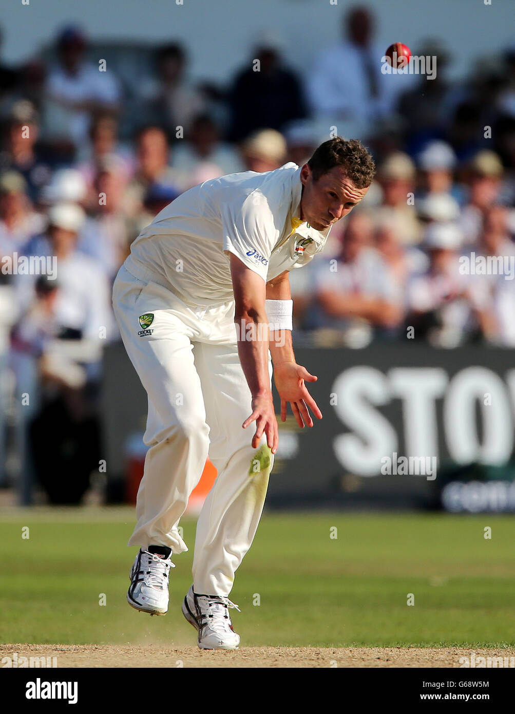 Cricket - primo Investec Ashes Test - Inghilterra / Australia - Day Two - Trent Bridge. Peter Siddle in Australia, durante il secondo giorno del primo incontro Investec Ashes Test a Trent Bridge, Nottingham. Foto Stock