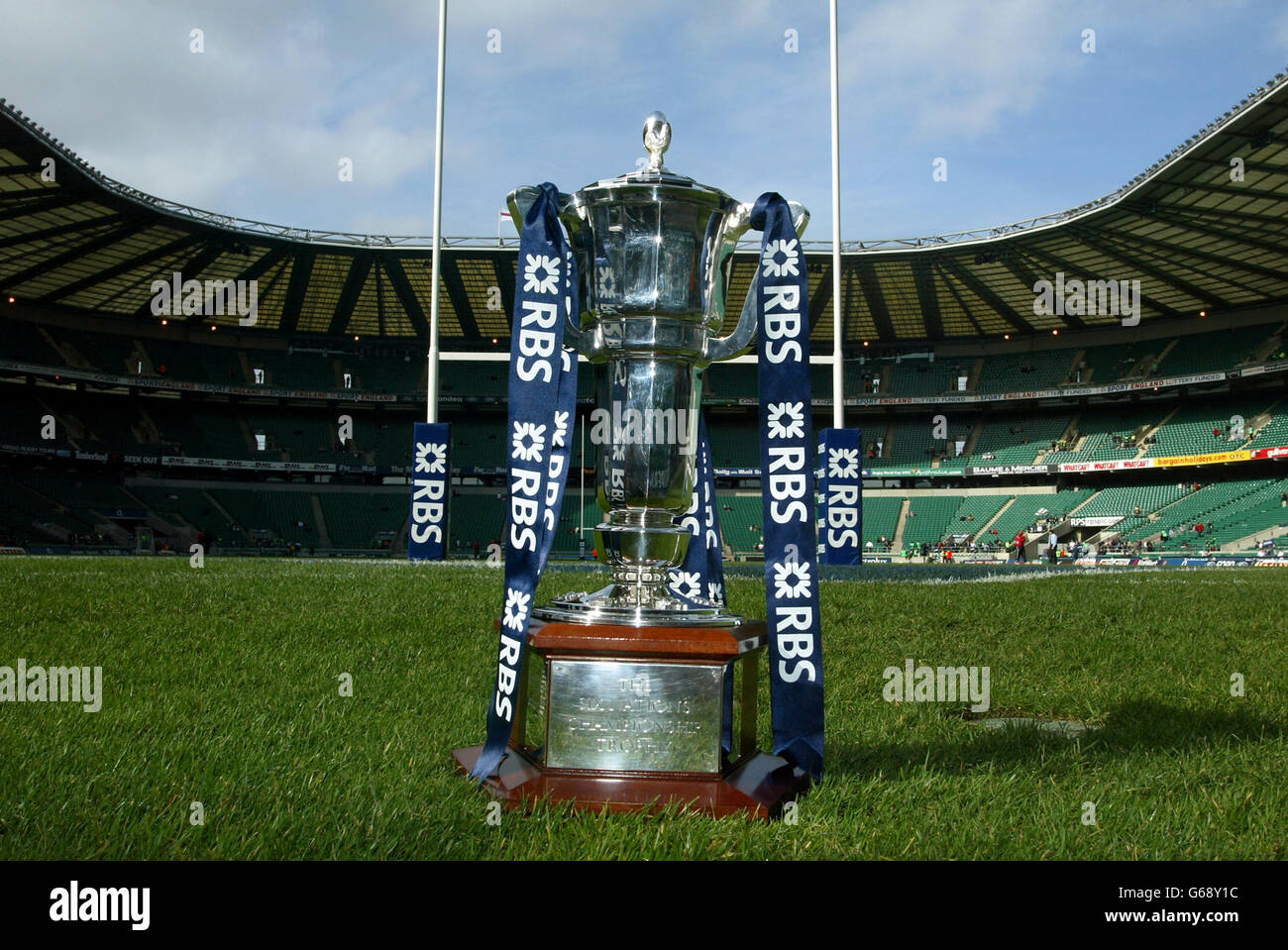 Il Rugby - RBS 6 Nazioni Campionato trofeo - Twickenham Foto Stock