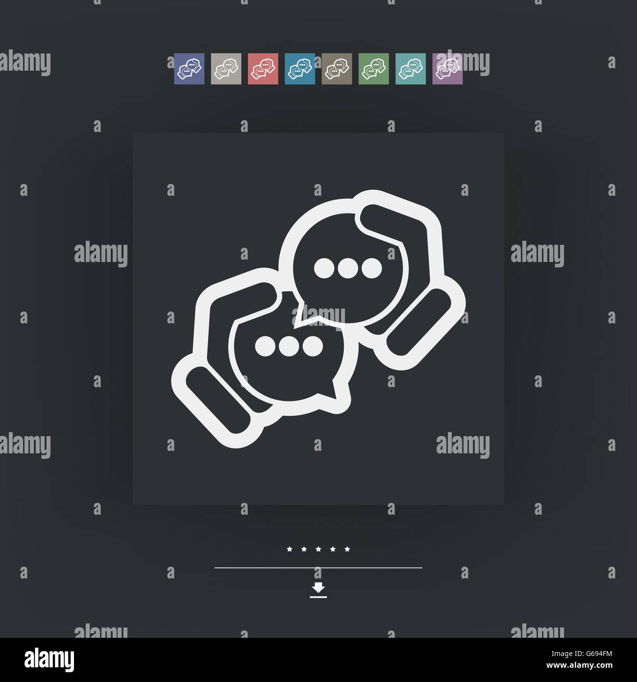 Icona della chat Illustrazione Vettoriale