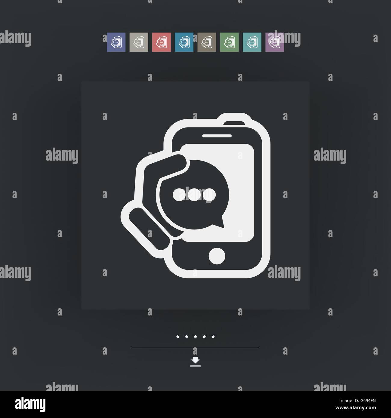 Icona della chat Illustrazione Vettoriale