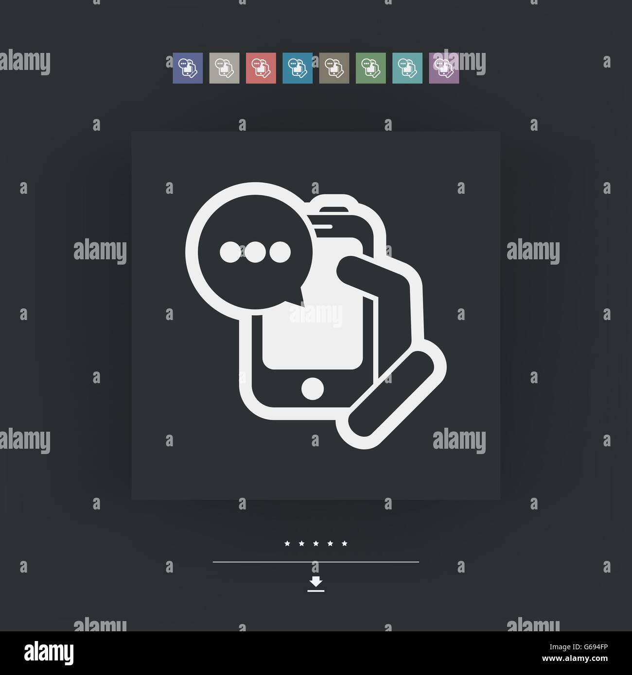 Icona della chat Illustrazione Vettoriale