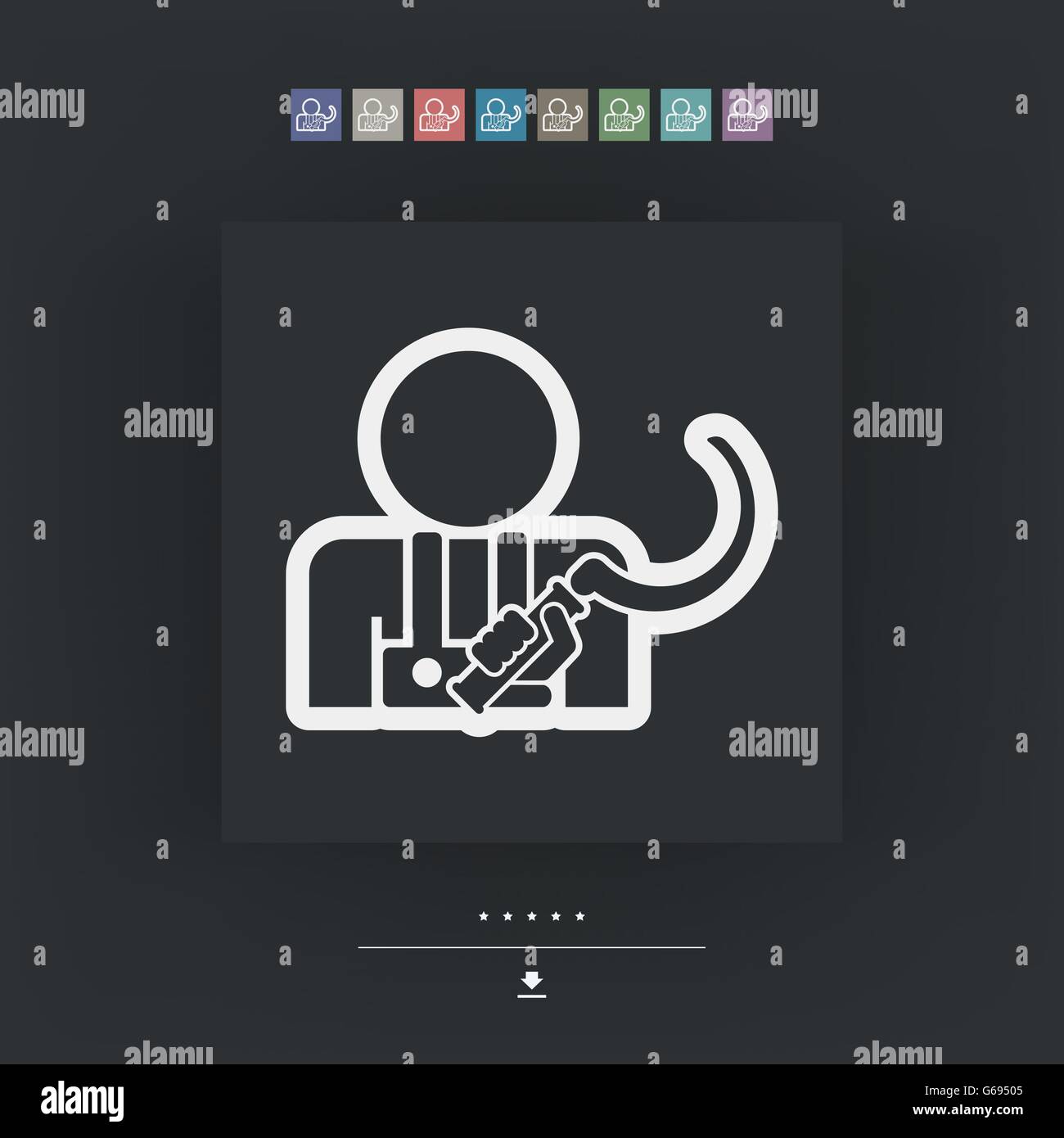 Icona di falce Illustrazione Vettoriale