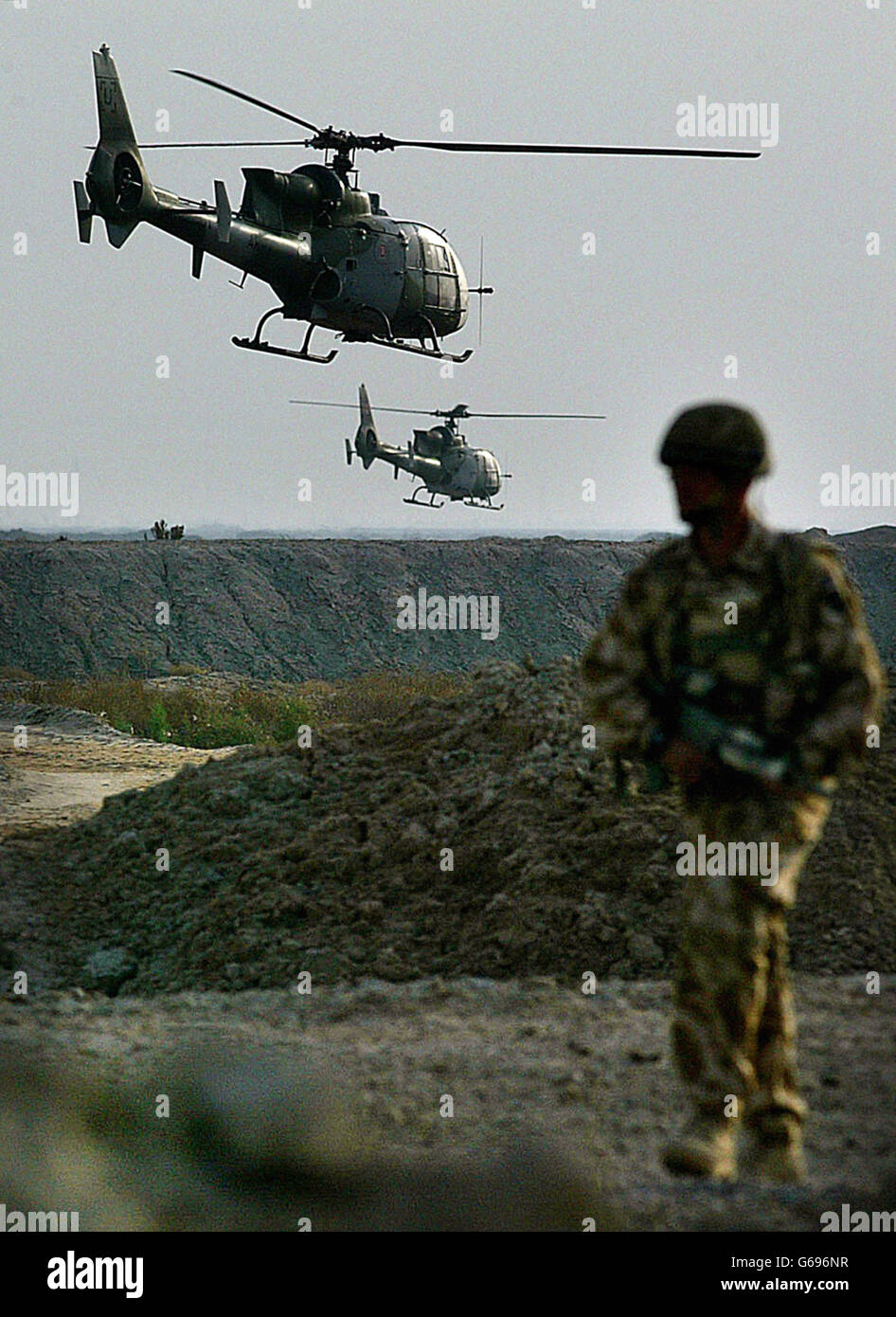 Le forze britanniche in Iraq Foto Stock