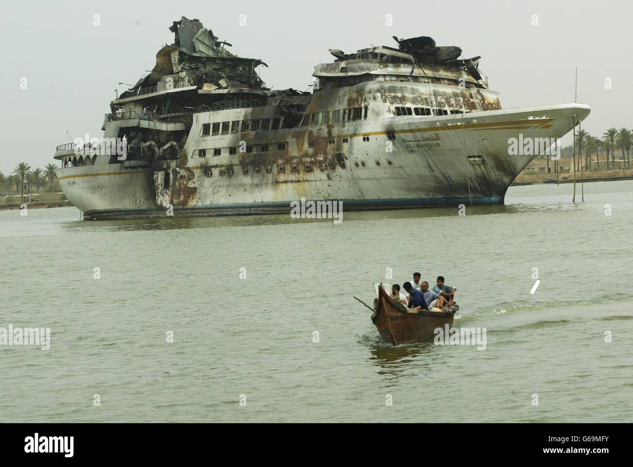 Saddam Hussein yacht di lusso Foto Stock