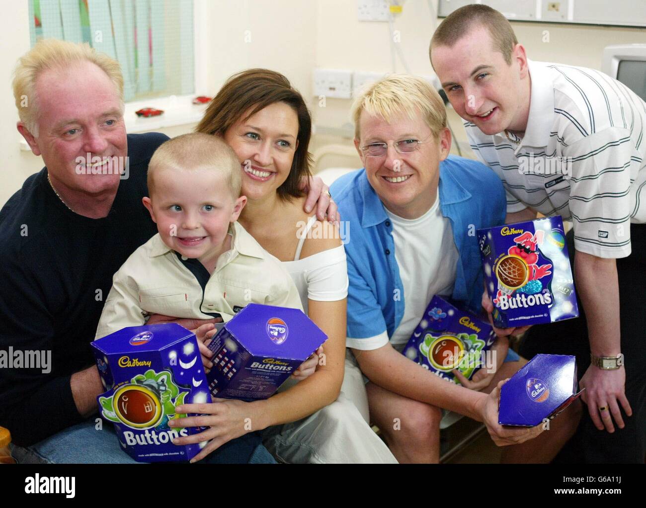 Coronation Street Visite Royal Manchester ospedale per bambini Foto Stock