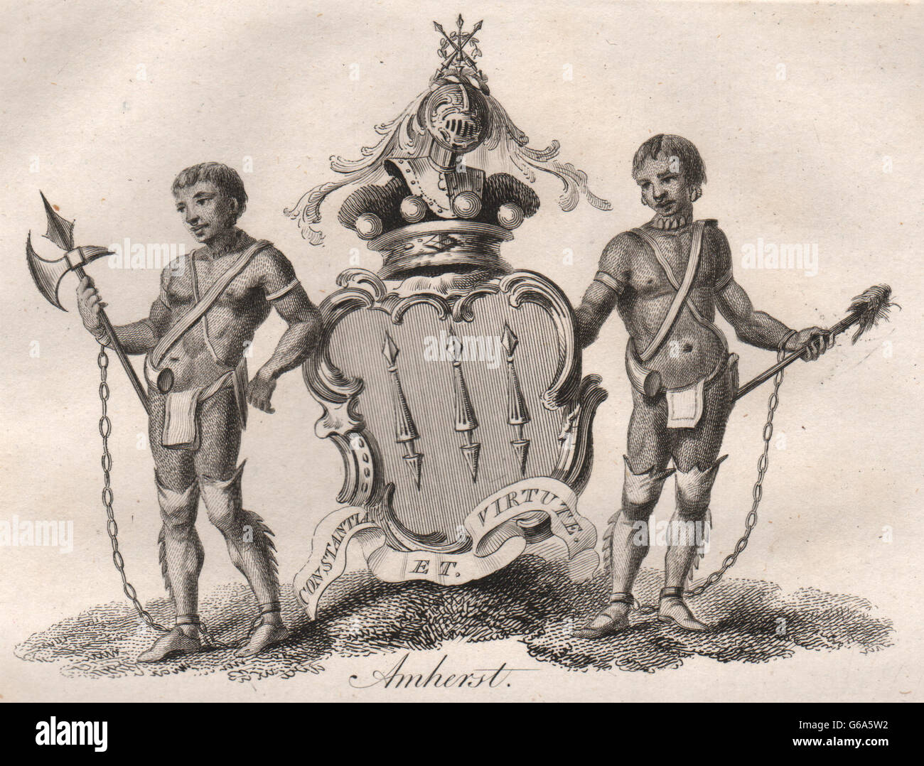 KYAIKKAMI: stemma. Araldica, antica stampa 1790 Foto Stock
