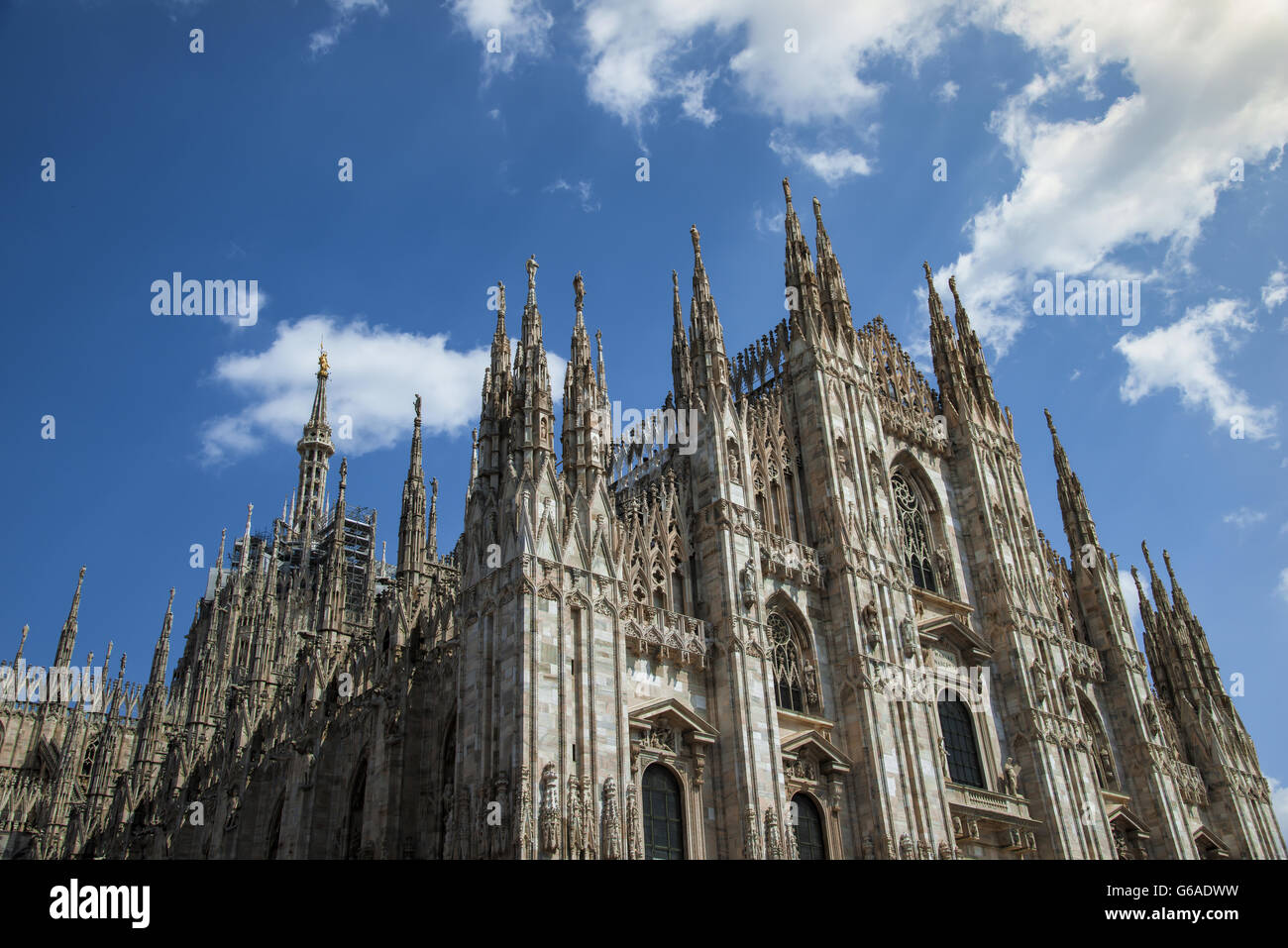 Duomo di Milano, il Duomo di Milano, simbolo della Lombardia e in tutta Italia Foto Stock