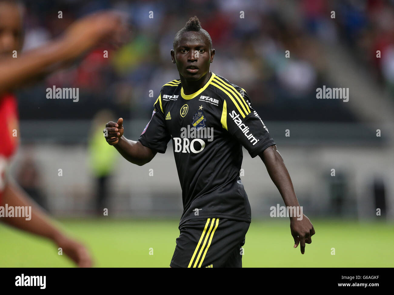 Calcio - Pre Season friendly - AIK Solna v Manchester United - Friends Arena. Alhassan Kamara, AIK Solna Foto Stock