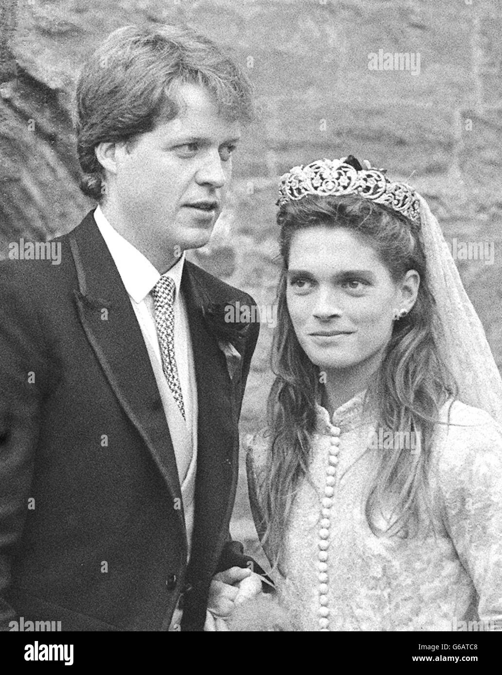 Royalty - Visconte Althorp cerimonia nuziale - La Chiesa di Santa Maria Foto Stock