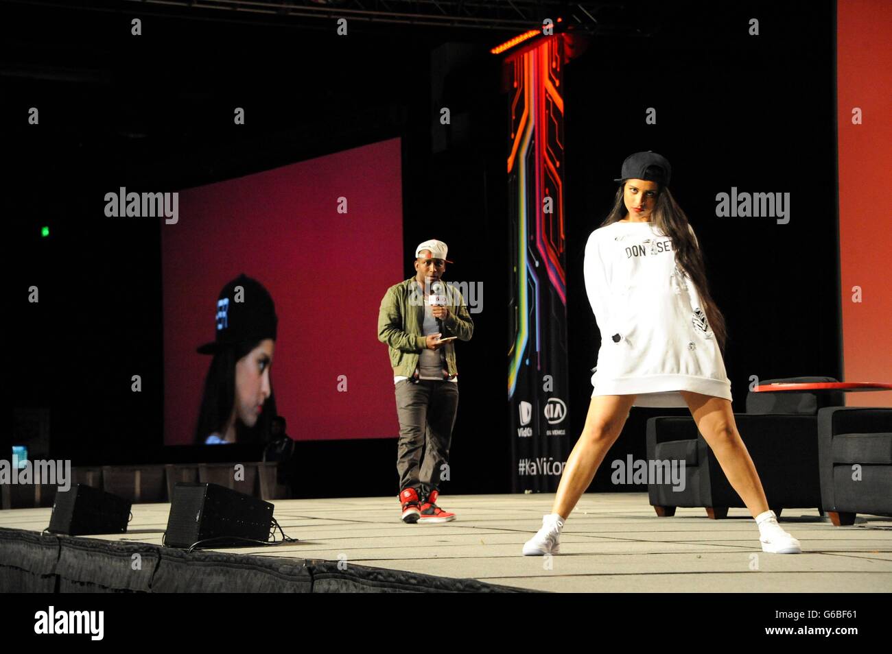 Anaheim, CA. Il 23 giugno, 2016. Lilly Singh di presenze per 7 VIDCON annuale 2016, l'Anaheim Convention Center di Anaheim CA, 23 giugno 2016. © Elizabeth Goodenough/Everett raccolta/Alamy Live News Foto Stock