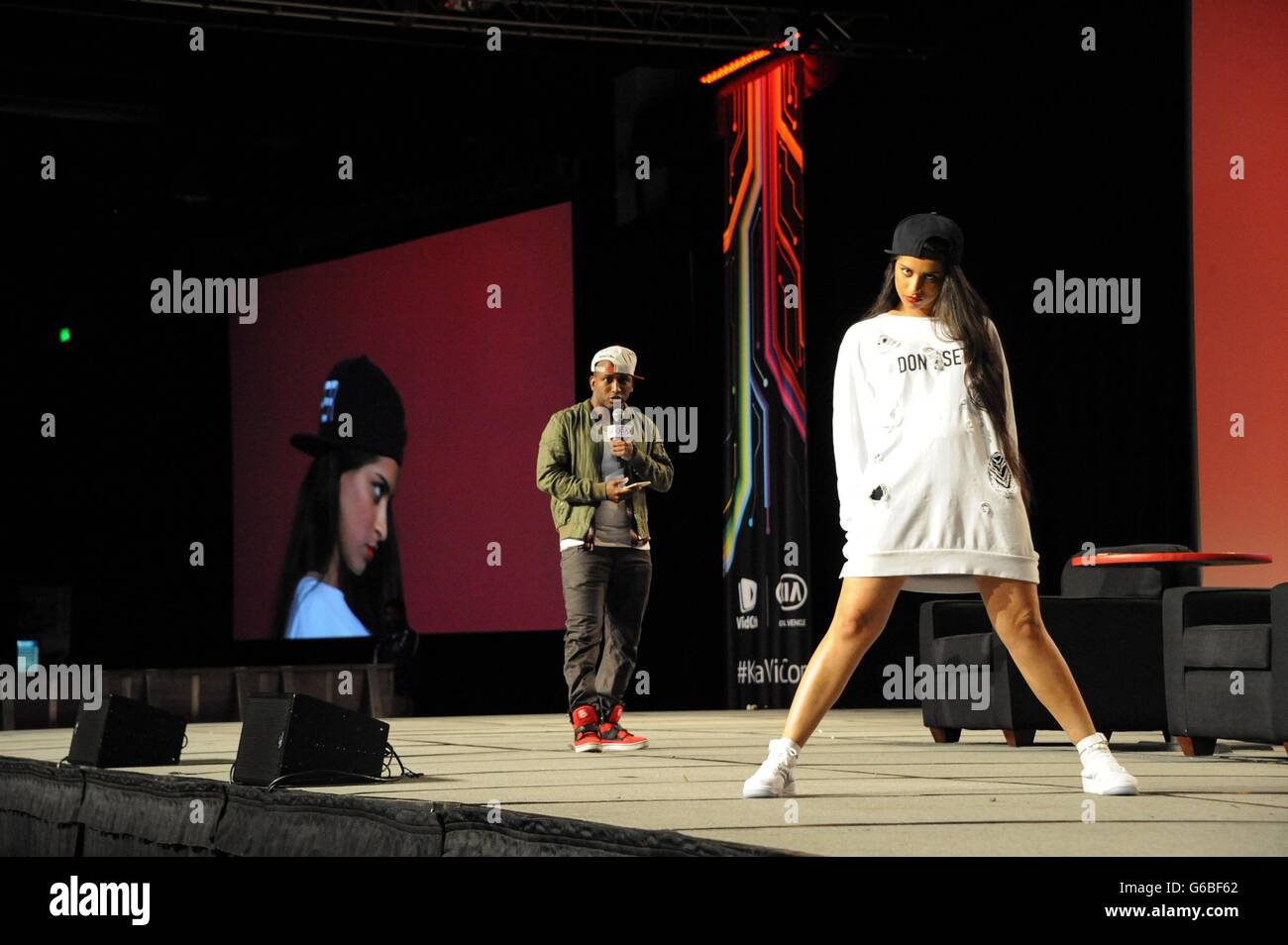 Anaheim, CA. Il 23 giugno, 2016. Lilly Singh di presenze per 7 VIDCON annuale 2016, l'Anaheim Convention Center di Anaheim CA, 23 giugno 2016. © Elizabeth Goodenough/Everett raccolta/Alamy Live News Foto Stock