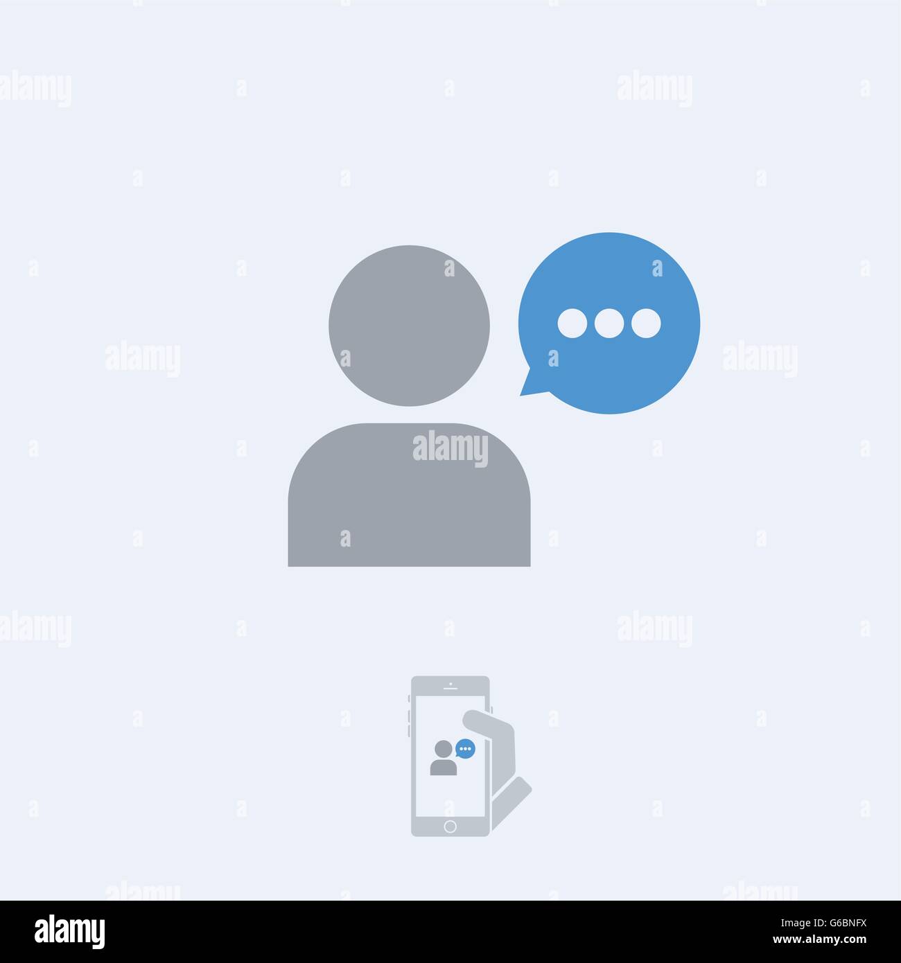 Icona della chat Illustrazione Vettoriale