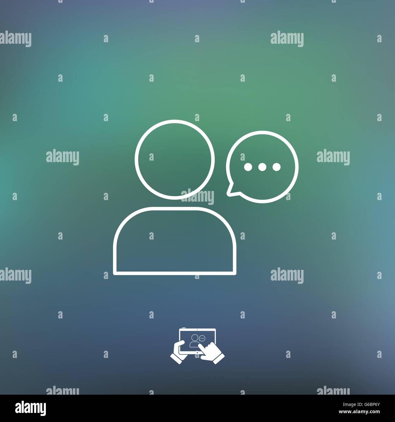 Icona della chat Illustrazione Vettoriale