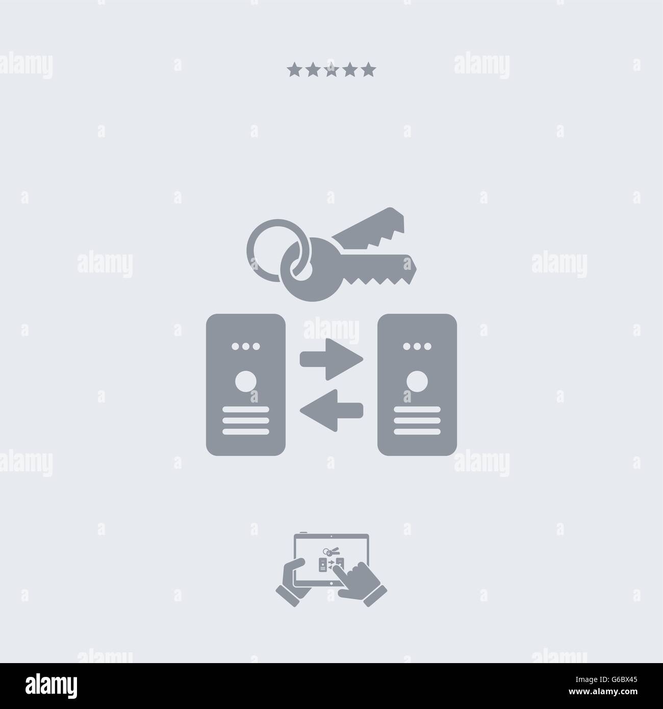 Secure backup icona, secure backup vettore, secure backup simbolo, secure backup design, secure backup app, secure backup illustrat Illustrazione Vettoriale