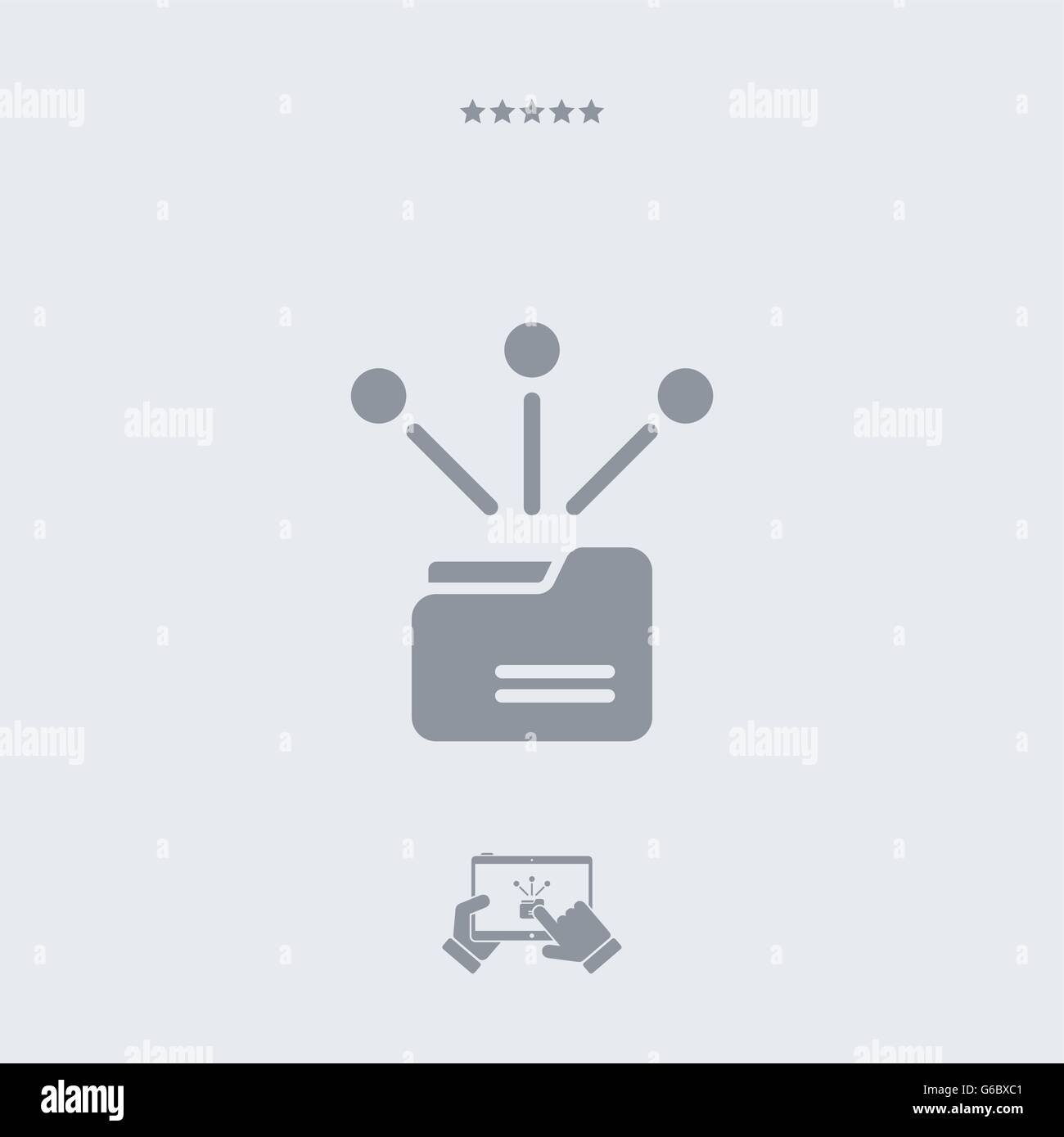 Condivisione cartella icona, condivisione cartella Vettore, condividendo il simbolo della cartella, condivisione cartella design, condivisione cartella illustrazione, condivisione f Illustrazione Vettoriale