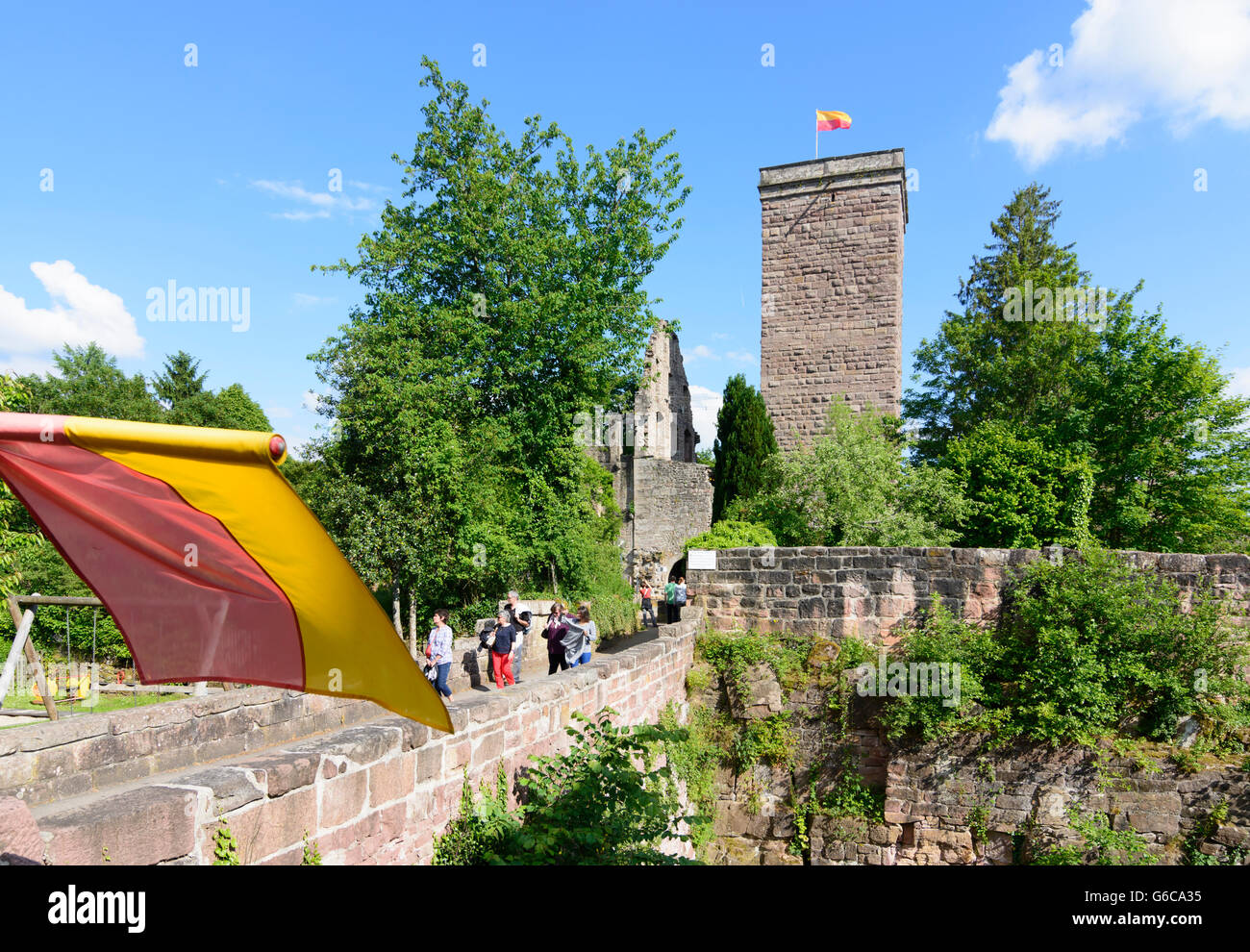 Il castello di Zavelstein, Bad Teinach-Zavelstein, Germania, Baden-Württemberg, Schwarzwald, Foresta Nera Foto Stock