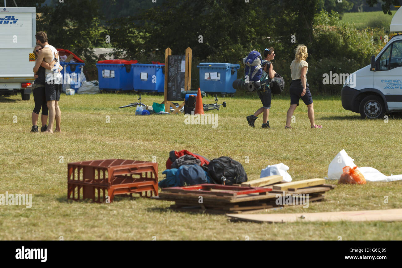 Anti-fracking proteste Foto Stock