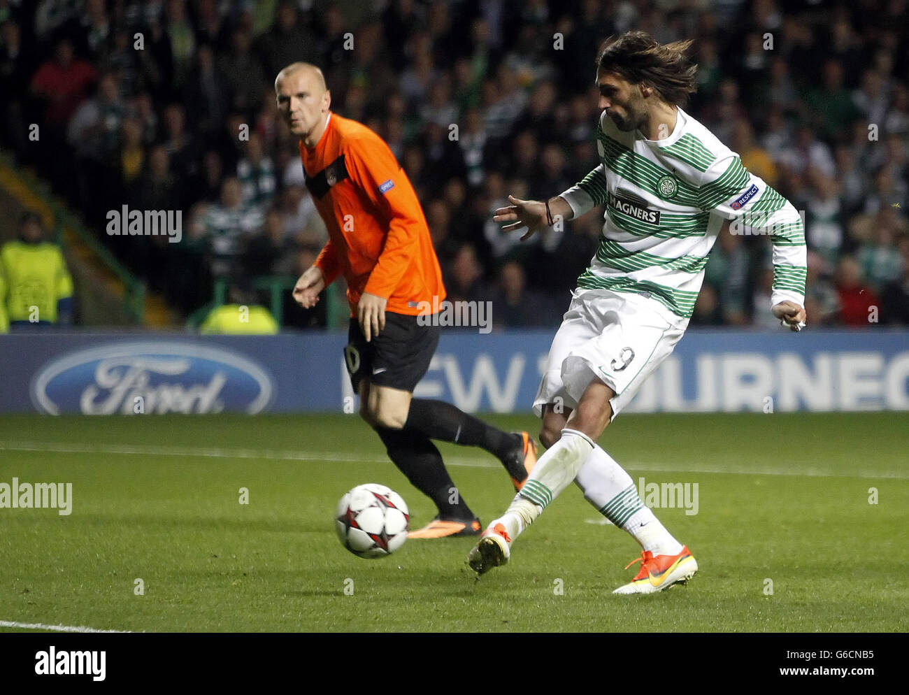 Soccer - UEFA Champions League - Play-Offs - Seconda tappa - Celtic v Shakhter Karagandy - Celtic Park Foto Stock