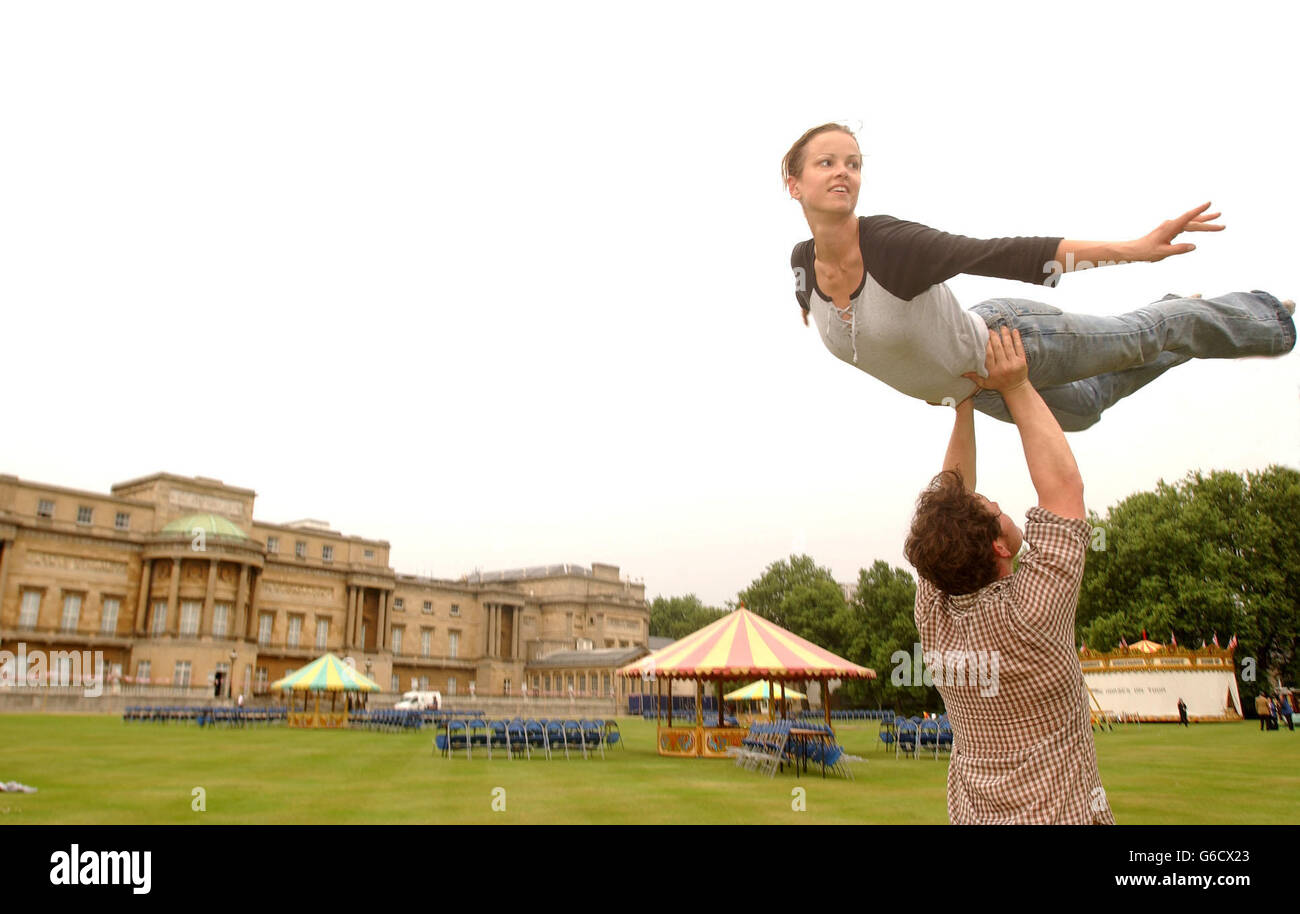 Queen's Royal incoronazione Party Foto Stock
