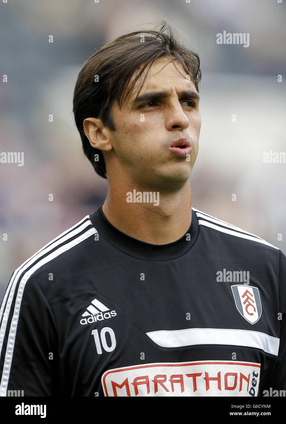 Calcio - Barclays Premier League - Newcastle United contro Fulham - St James' Park. Bryan Ruiz, Fulham Foto Stock