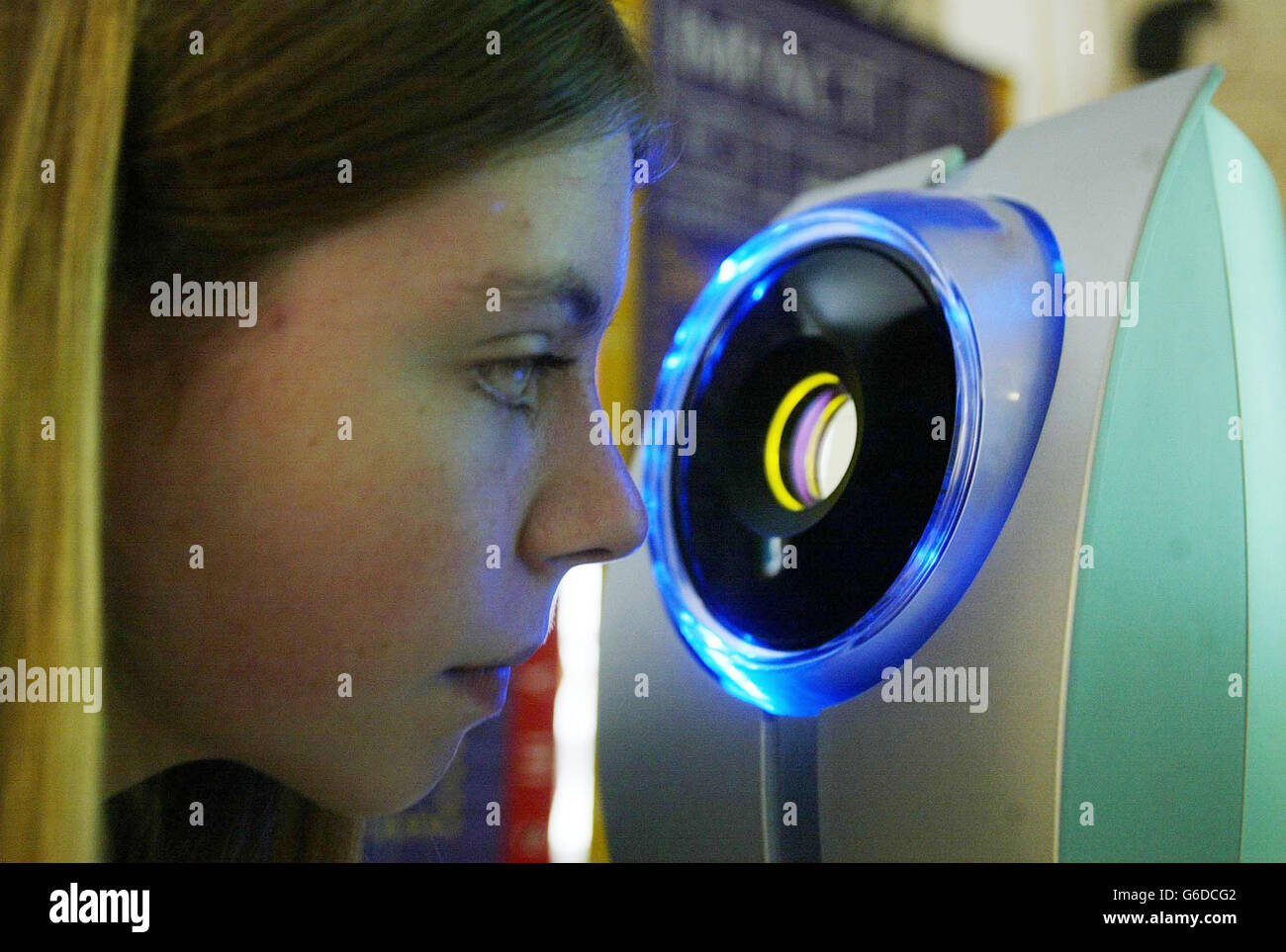 Iris Scanner - Sunderland - Laura Bailey Foto Stock