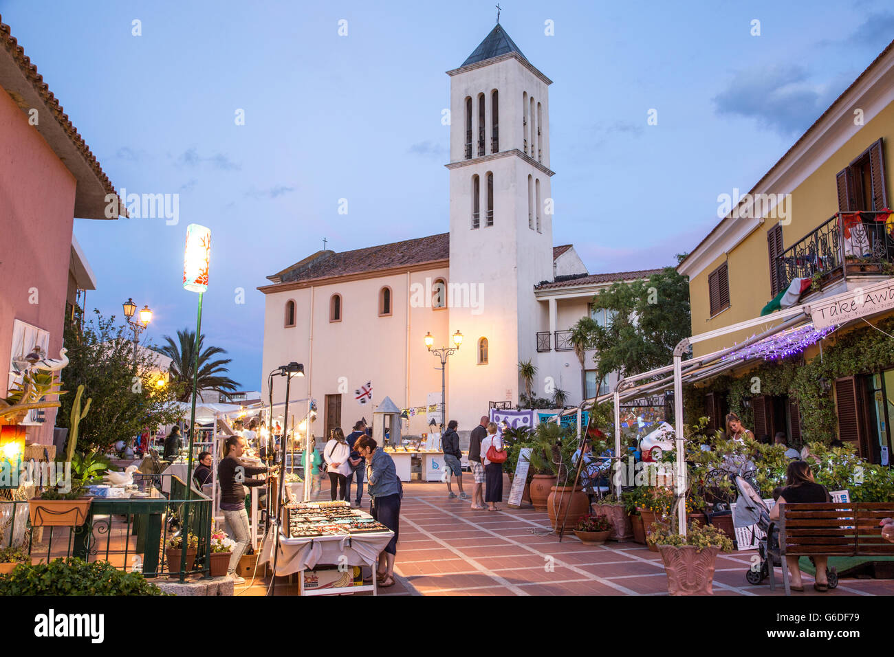 San Teodoro di notte Sardegna Italia Foto stock Alamy