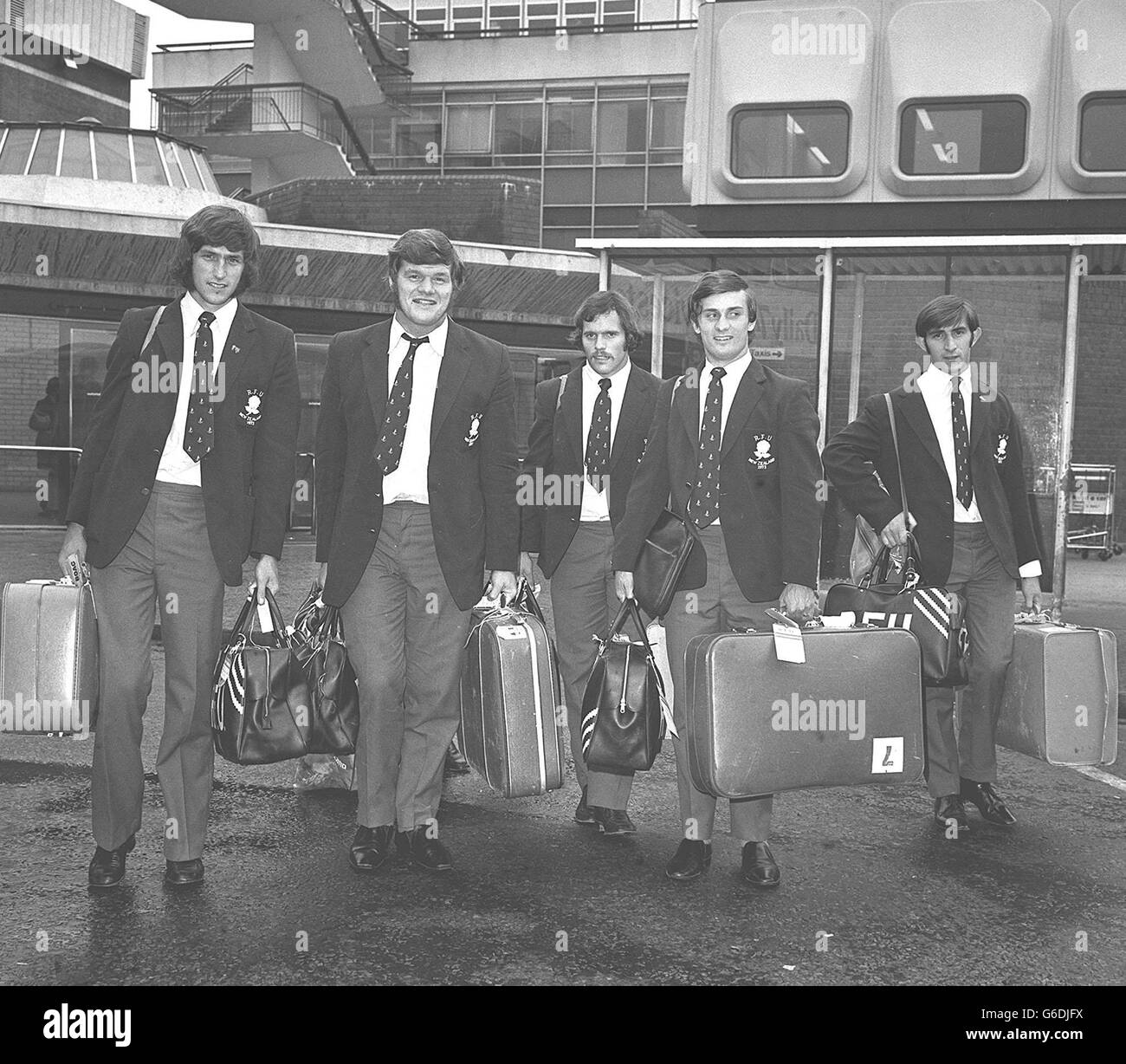 La conquista di rugby di ritorno degli eroi Foto Stock