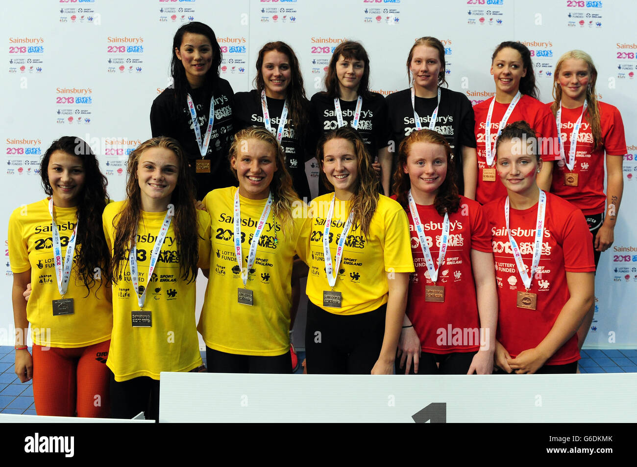 S School Games a Ponds Forge, Sheffield. PREMERE ASSOCIAZIONE foto. Data immagine: Sabato 14 settembre 2013. Il credito fotografico dovrebbe essere: Anna Gowthorpe/PA Wire. Foto Stock