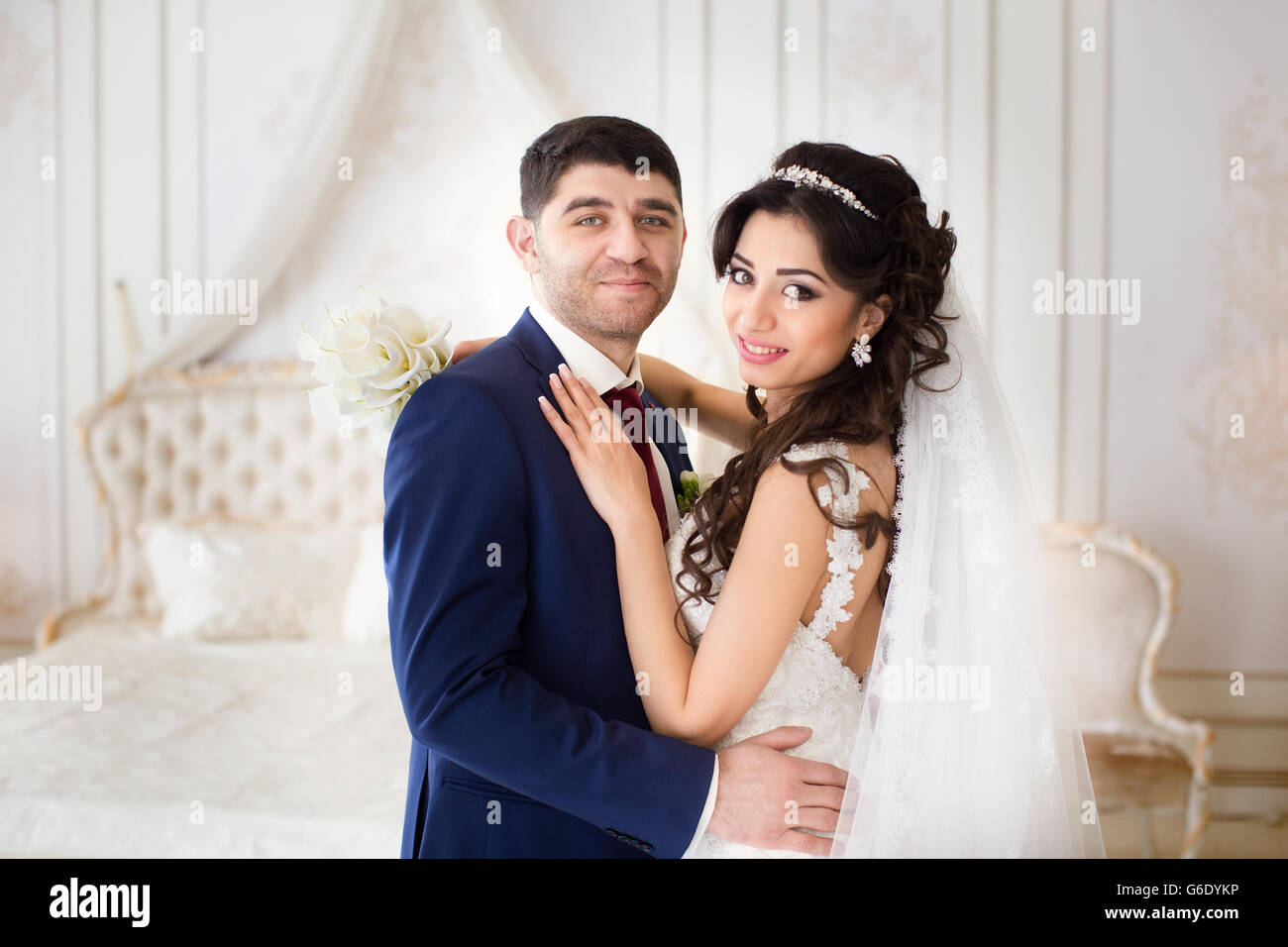 Matrimonio Italiano giovane Foto Stock