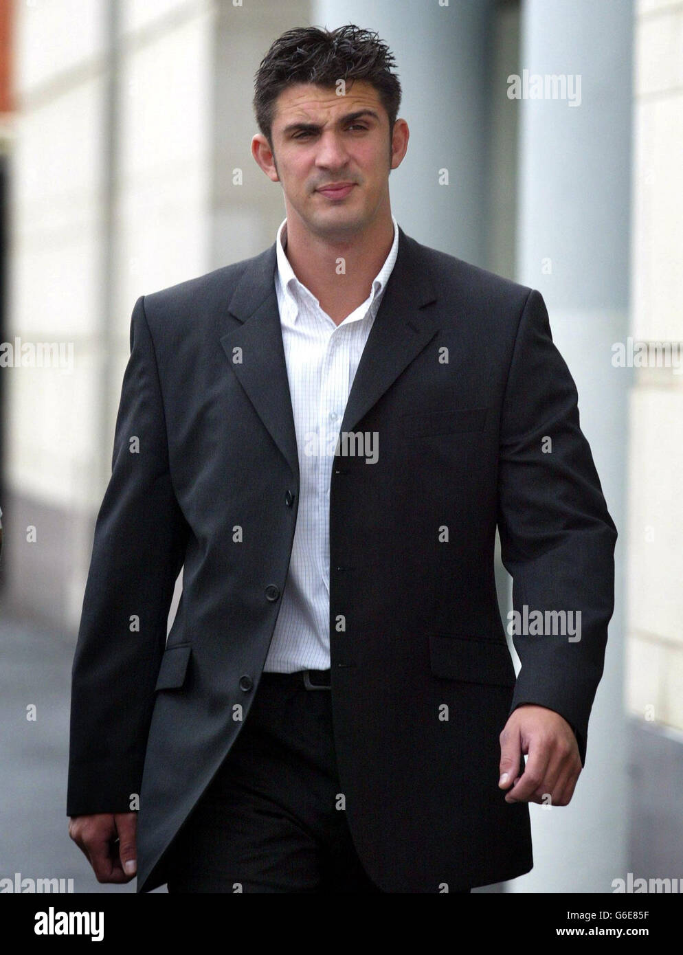 Andre Shoukri fuoco prova del braccio Foto Stock