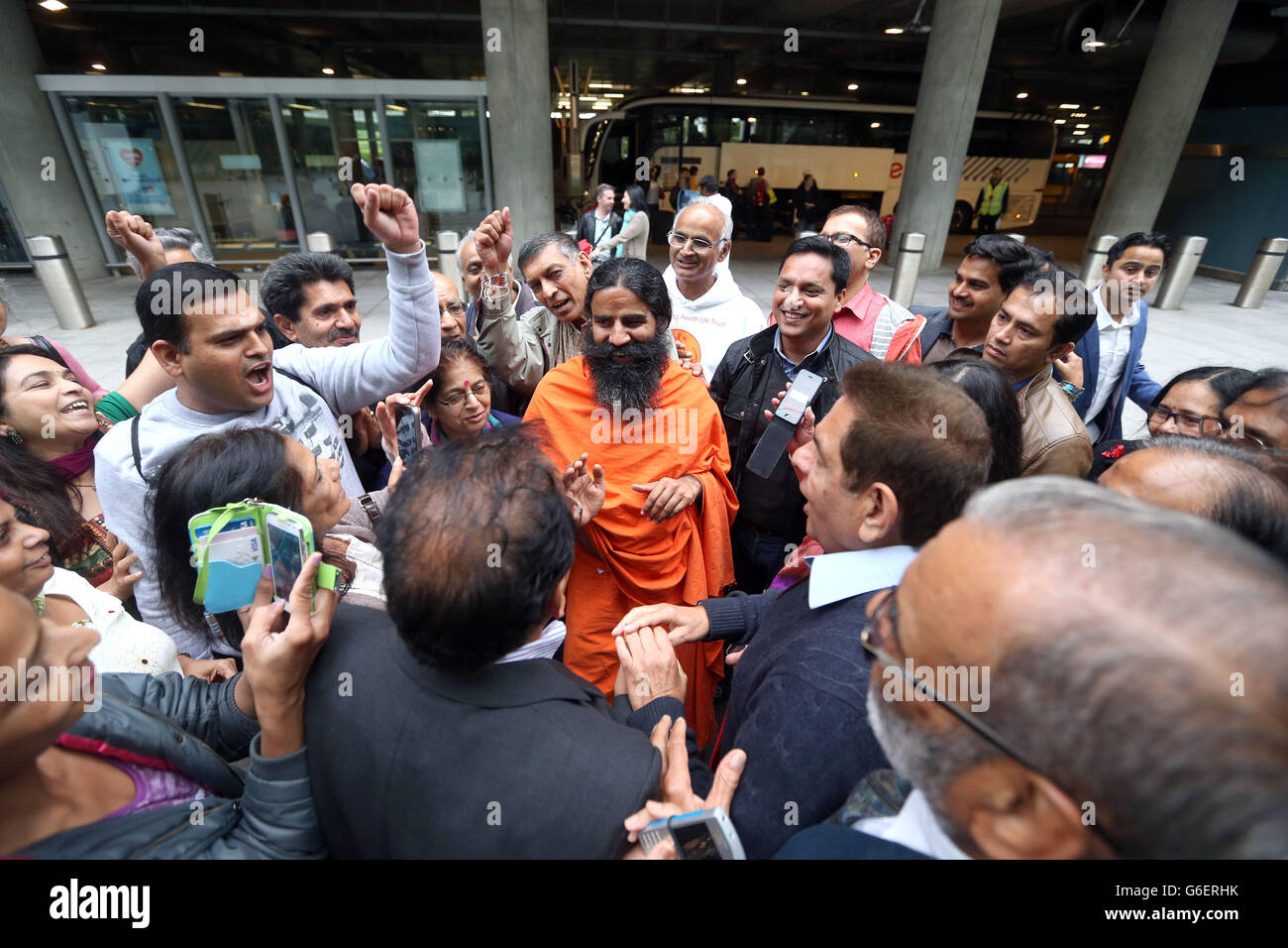 Swami Ramdevji guru yoga Foto Stock