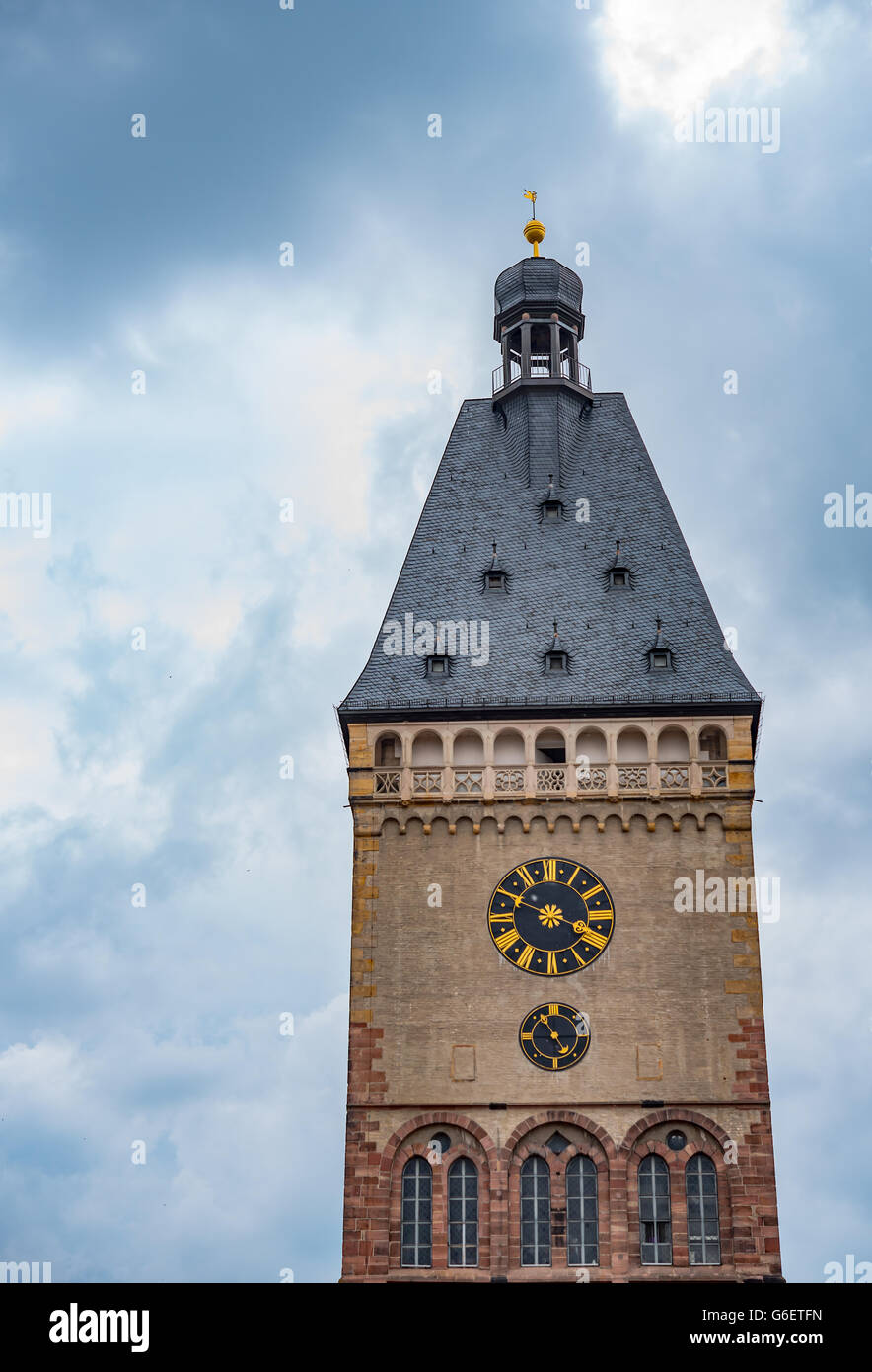 Torre dell Orologio in Germania Foto Stock