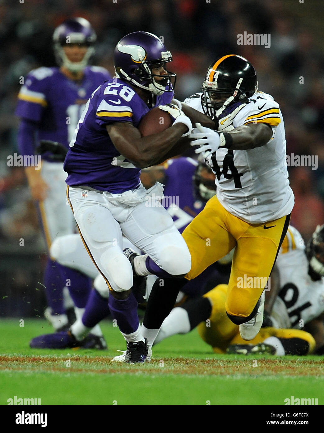 Football americano - NFL International Series 2013 - Minnesota Vikings v Pittsburgh Steelers - Wembley Stadium Foto Stock