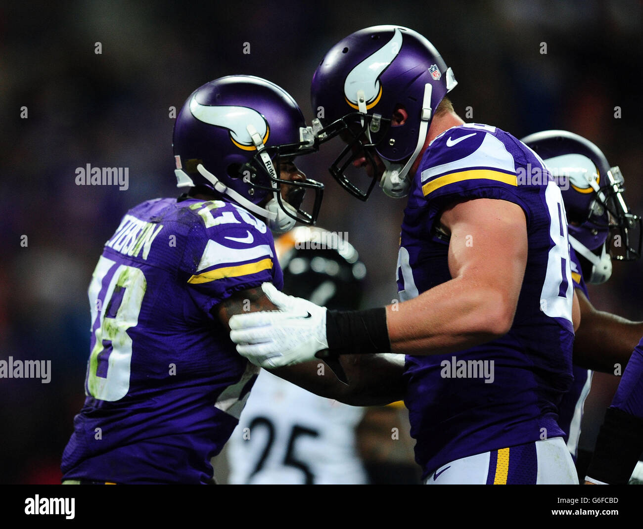 Football americano - NFL International Series 2013 - Minnesota Vikings v Pittsburgh Steelers - Wembley Stadium Foto Stock