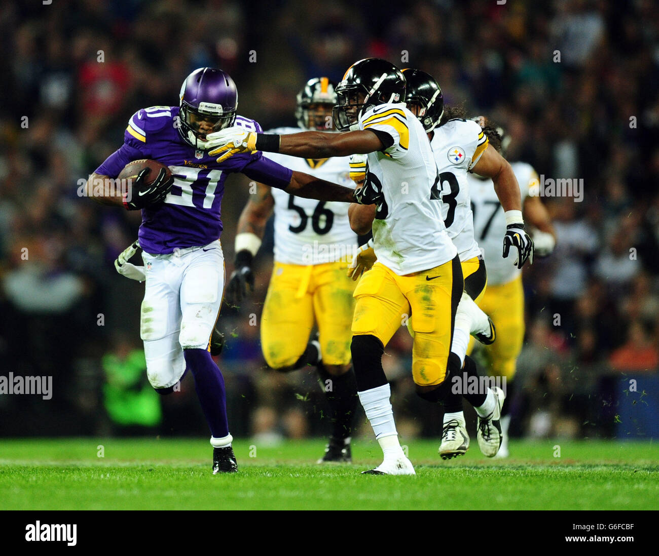 Football americano - NFL International Series 2013 - Minnesota Vikings v Pittsburgh Steelers - Wembley Stadium Foto Stock