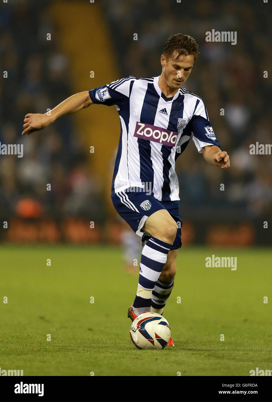 Calcio - Capital One Cup - Third Round - West Bromwich Albion / Arsenal - The Hawthorns. West Bromwich Albion's Markus Rosenberg durante la Capital One Cup, terza partita al The Hawthorns, West Bromwich. Foto Stock