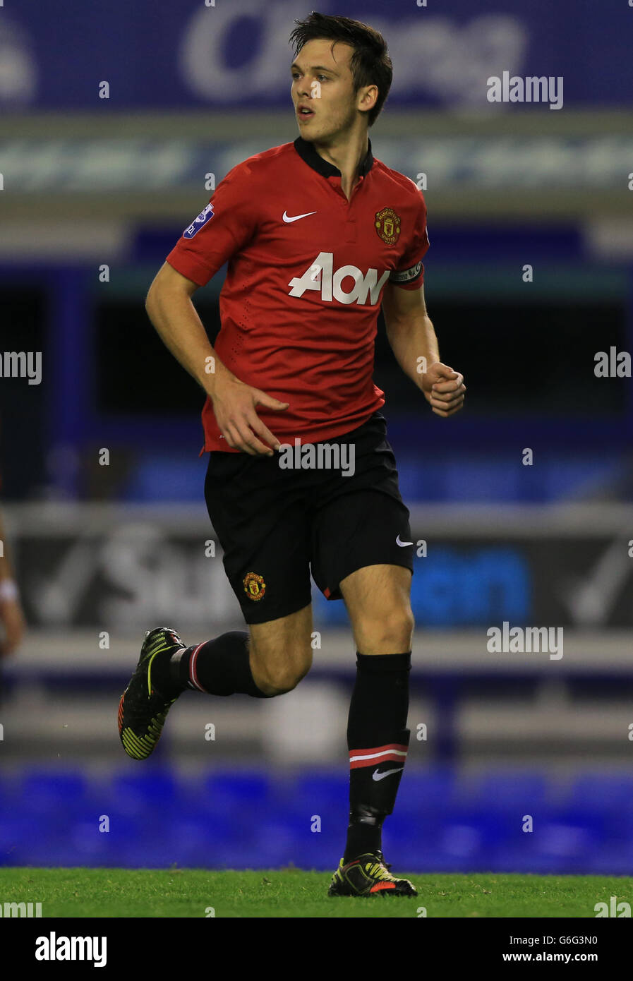 Calcio - U21 Barclays Premier League - Everton / Chelsea - Goodison Park. Tom Thorpe del Manchester United U21 Foto Stock