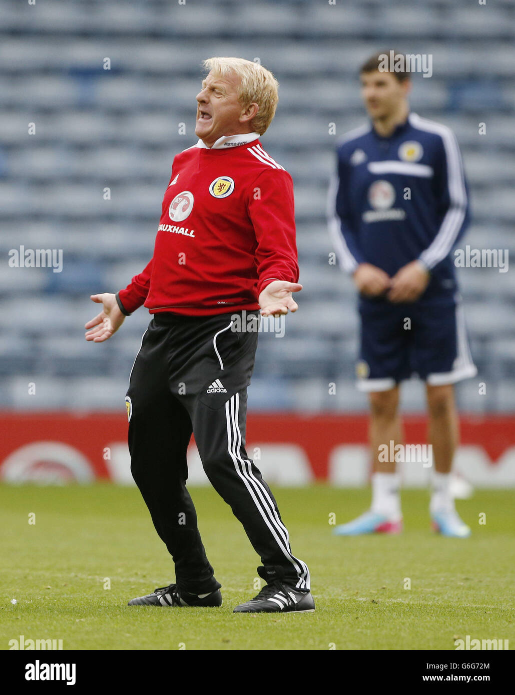 Calcio - Coppa del Mondo FIFA qualifiche - GRUPPO A - Scozia v Croazia - Scozia sessione di formazione - Hampden Park Foto Stock