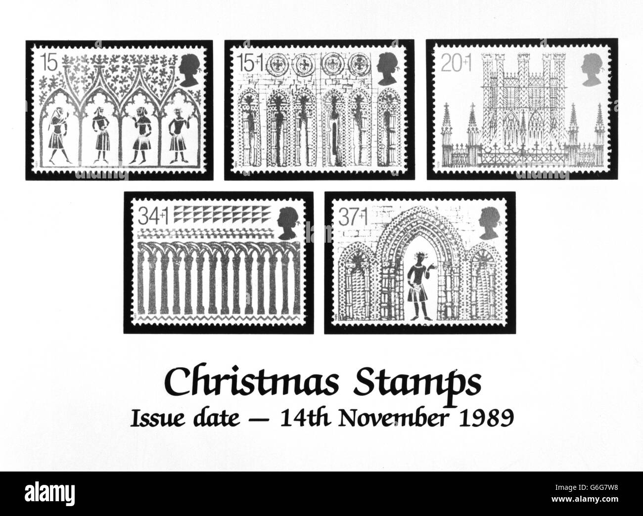 Royal Mail - Ufficio postale i francobolli natalizi - Londra Foto Stock