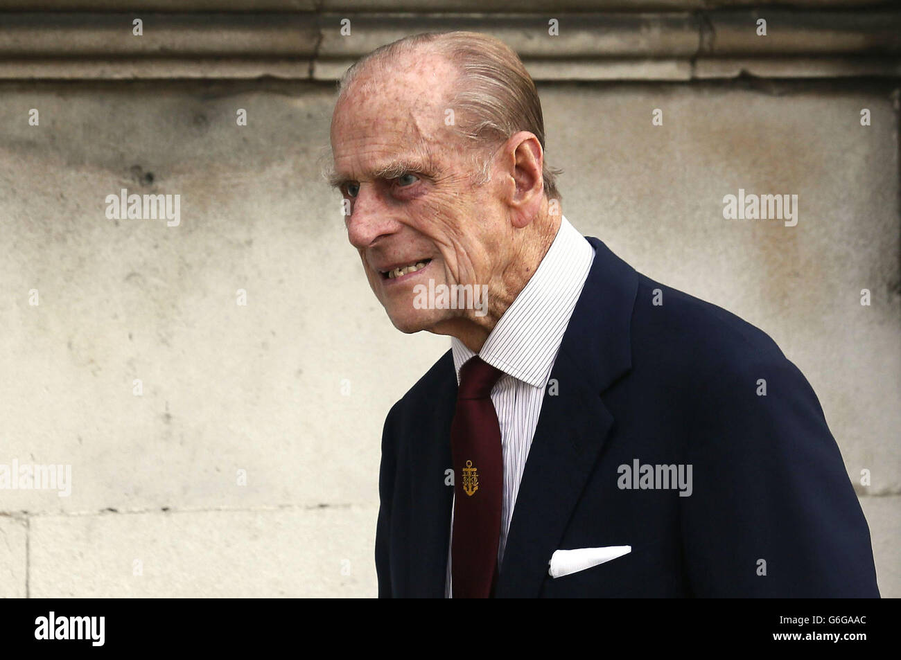 Il duca assiste la ridenominazione di cerimonia per nave Foto Stock