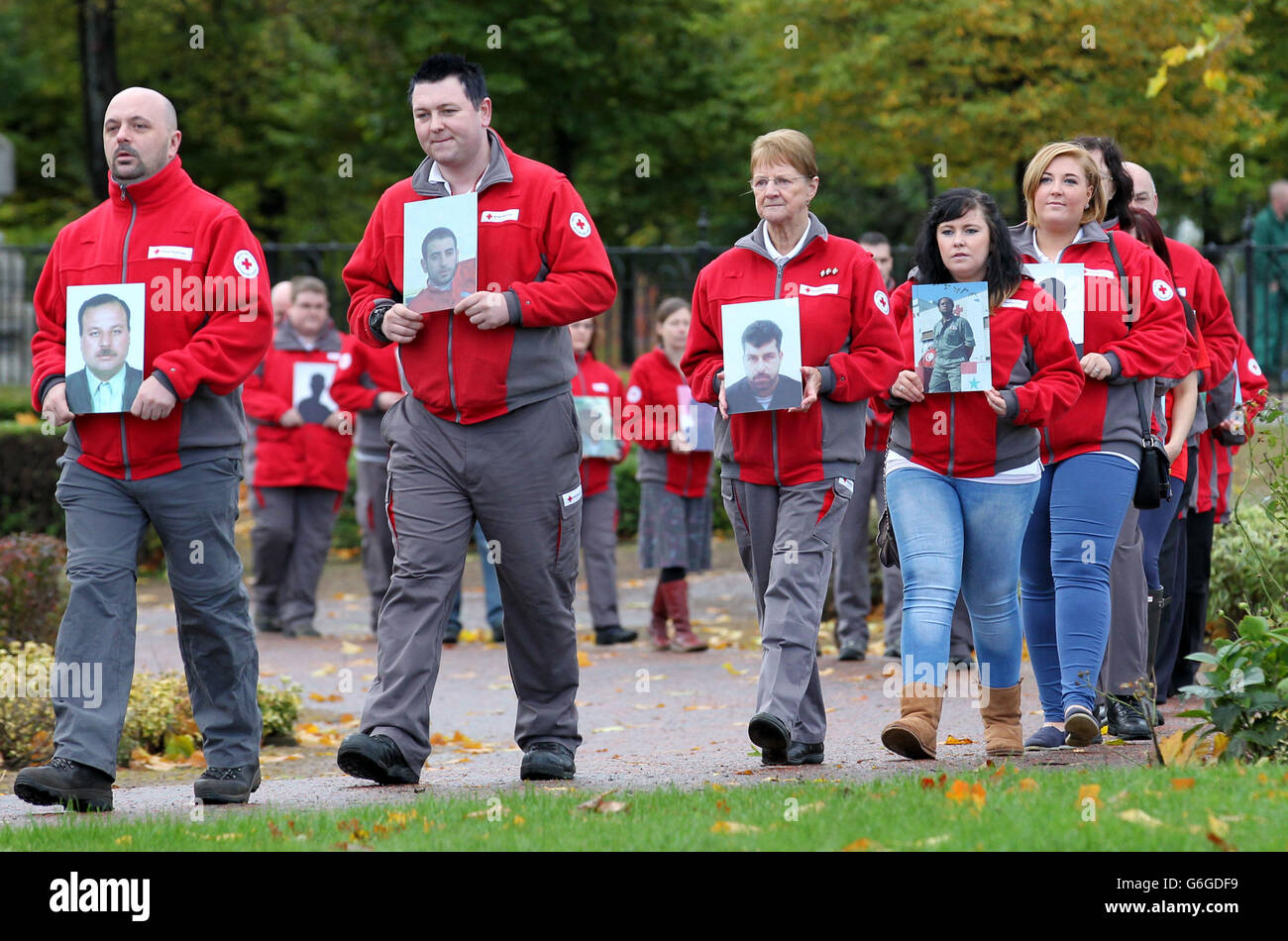 Croce Rossa 150 ° anniversario. S Palace, Glasgow Green a Glasgow. Foto Stock