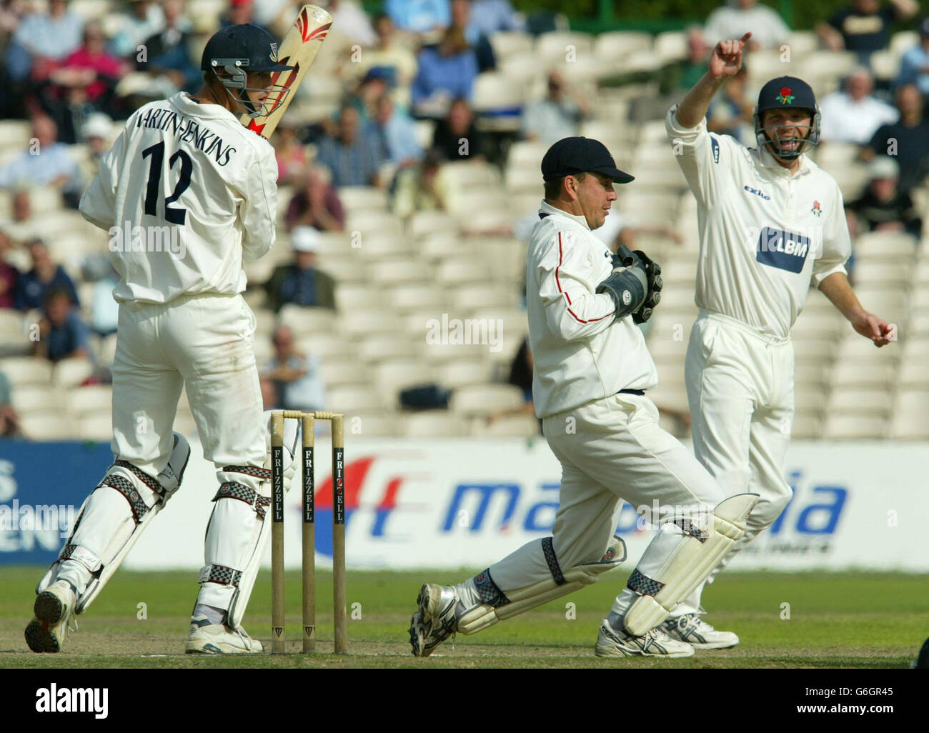 CRICKET Lancs v Sussex Foto Stock