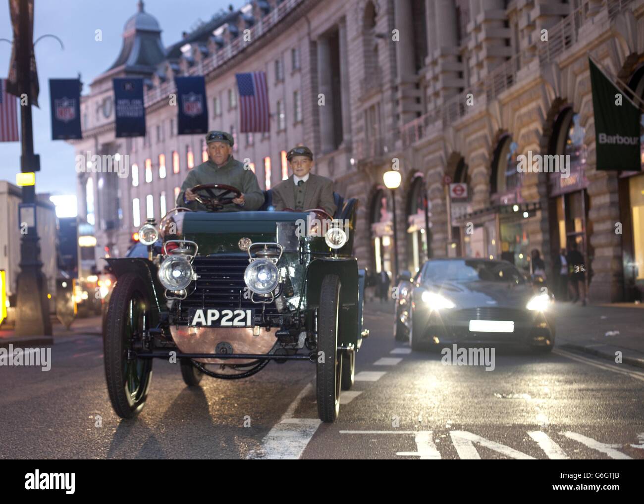 Regent Street Motor Show traffico-evento gratuito Foto Stock