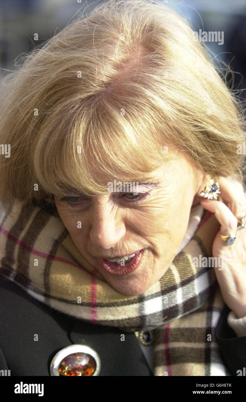 Ann Gloag arriva a corte Foto Stock