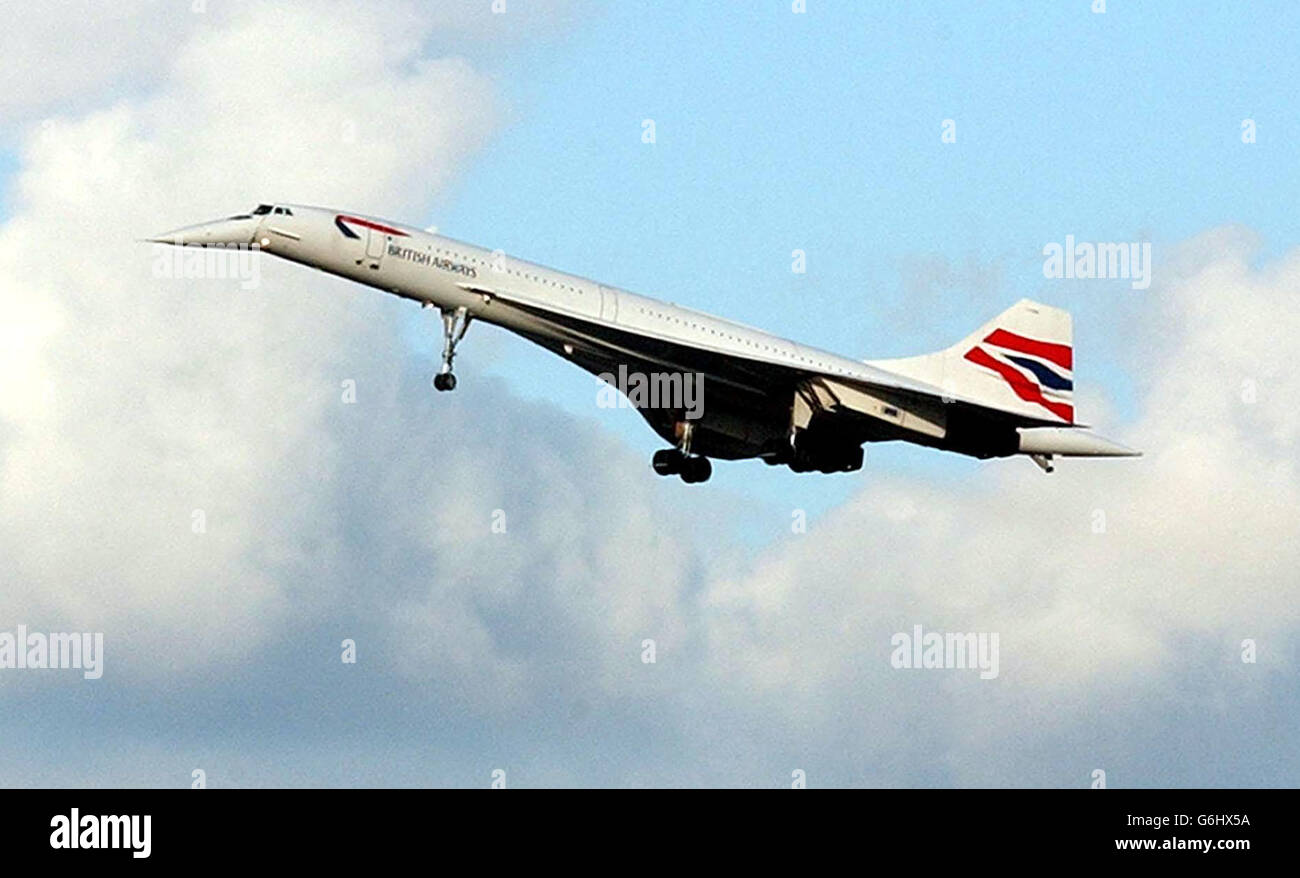 Concorde di volo finale Foto Stock