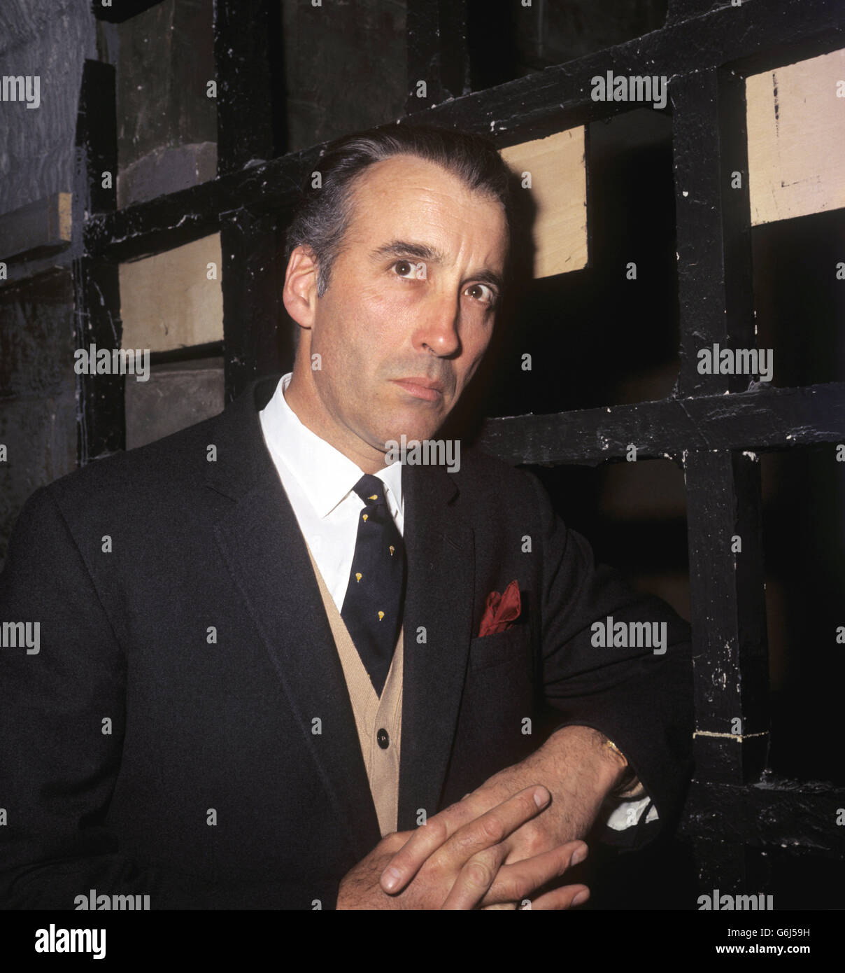 L'attore Christopher Lee partecipa a una festa di compleanno nella Camera degli orrori al Madame Tussauds. Foto Stock